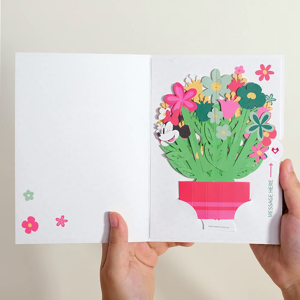 Disney's Minnie Mouse Birthday Wishes Card with Mini Bouquet、mySite、solidvoid