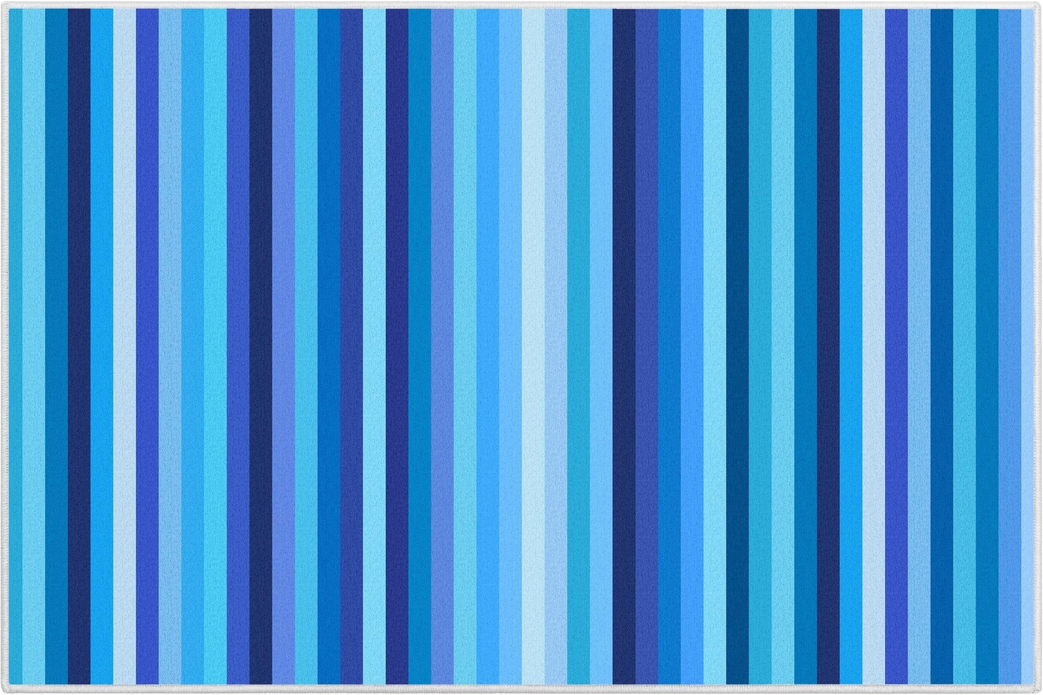 Crayola Stripe Blue Area Rug By Well Woven、mySite、gigharbornorthrealestate