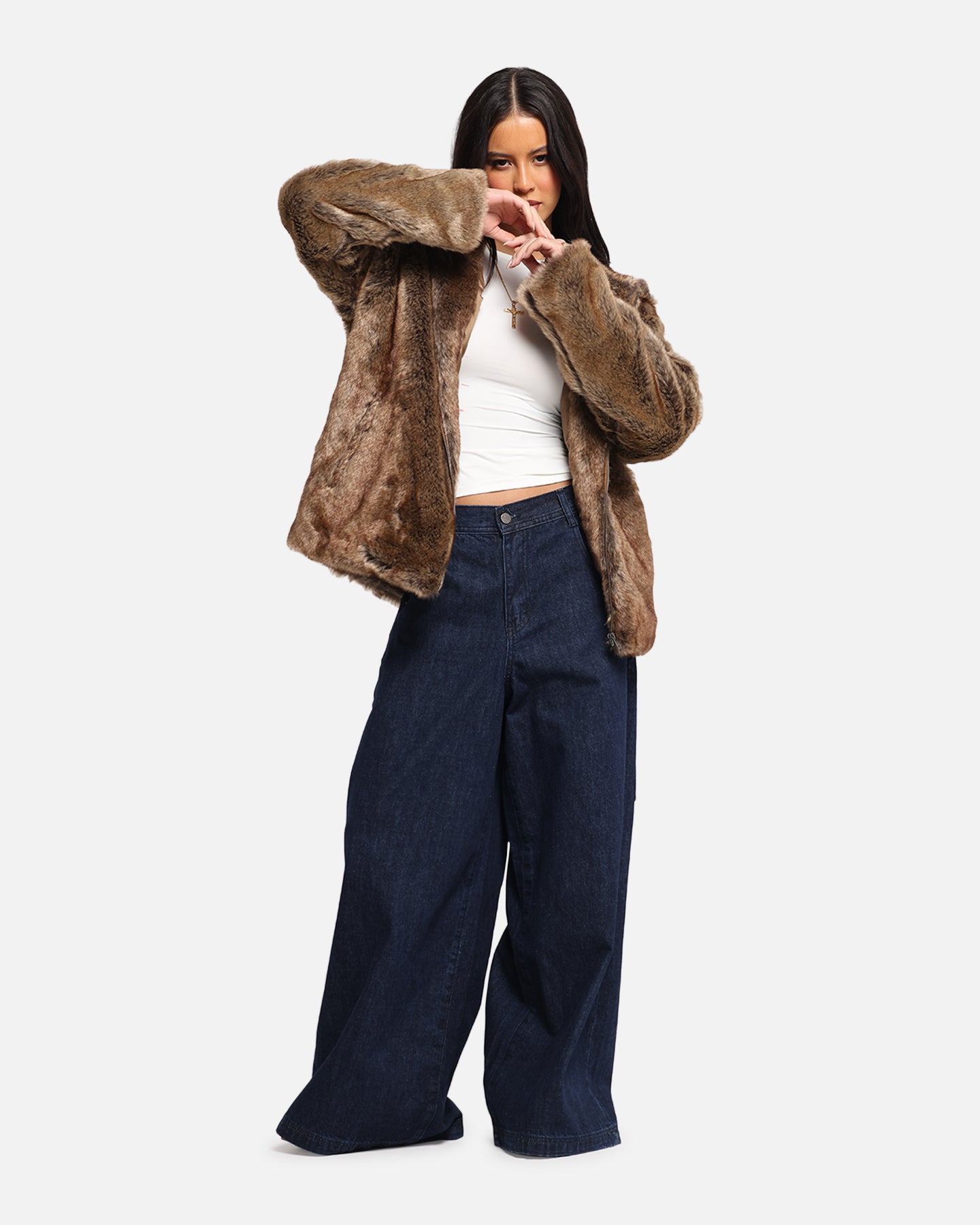 XXIII Into The Wild Fur Jacket Brown、mySite、zt4zffjzw