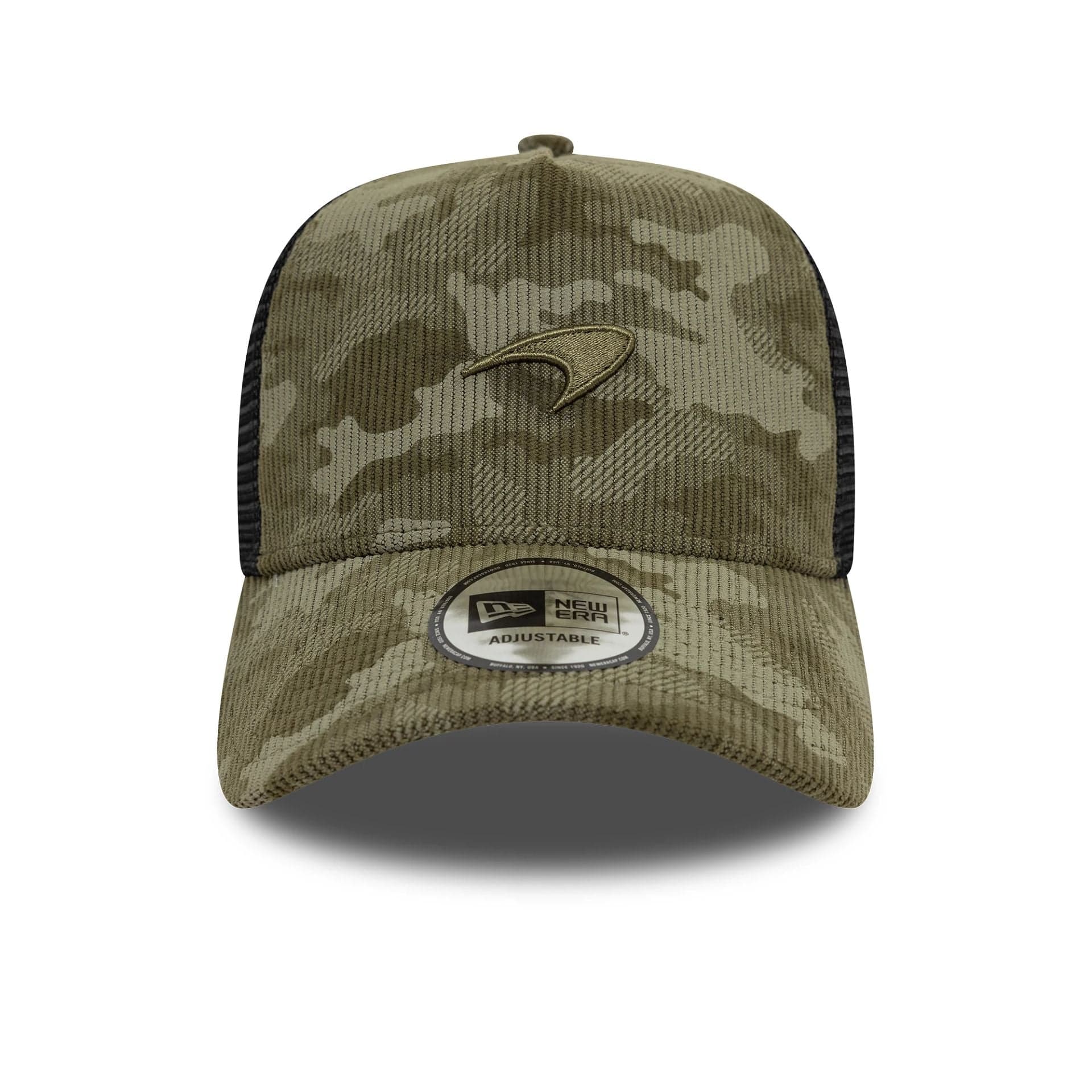 McLaren Racing Cord Camo Green 9FORTY A-Frame Trucker Hat、mySite、vikingsvslions
