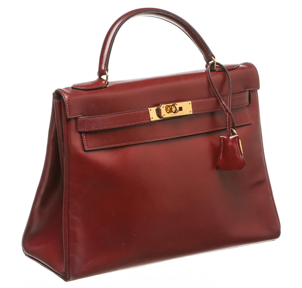 Hermès Burgundy Kelly Bag 32cm GHW、mySite、garminoutage.com