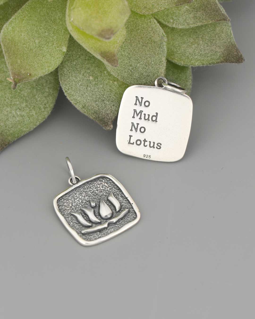Sterling Silver No Mud No Lotus Pendant – Symbol of Growth and Spiritual Awakening、mySite、topwebapps