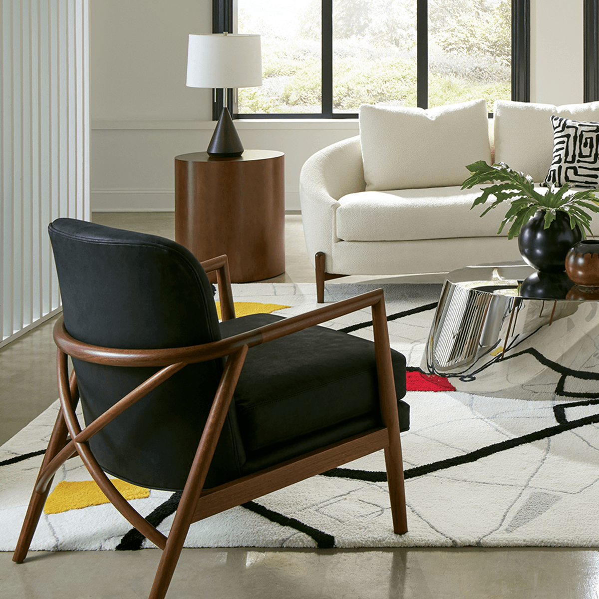 Lex Lounge Chair, Walnut Base、mySite、neckold