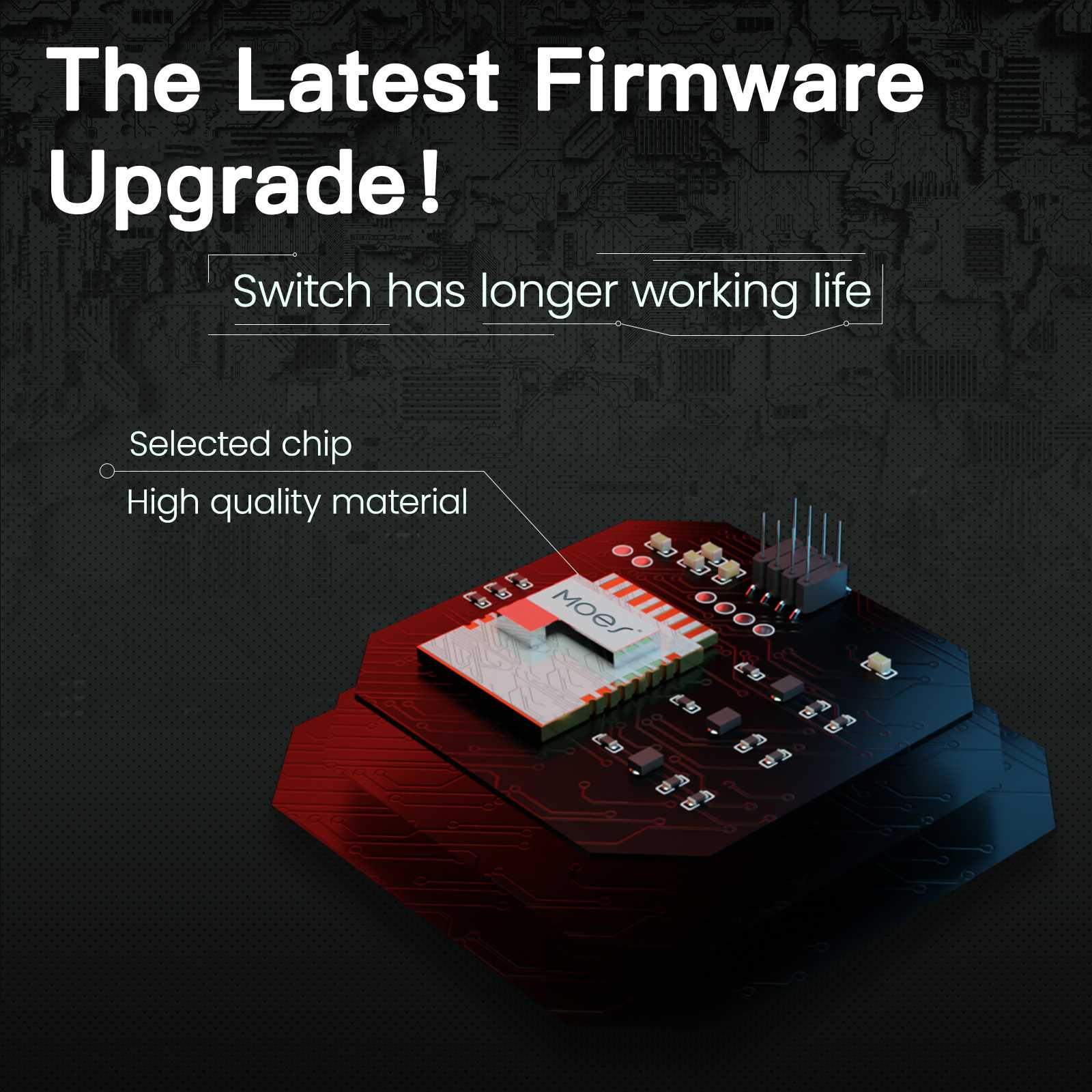 MOES Star Ring ZigBee Smart Light Switch Single Pole, No Neutral Required, No Capacitor、mySite、fannypackpong