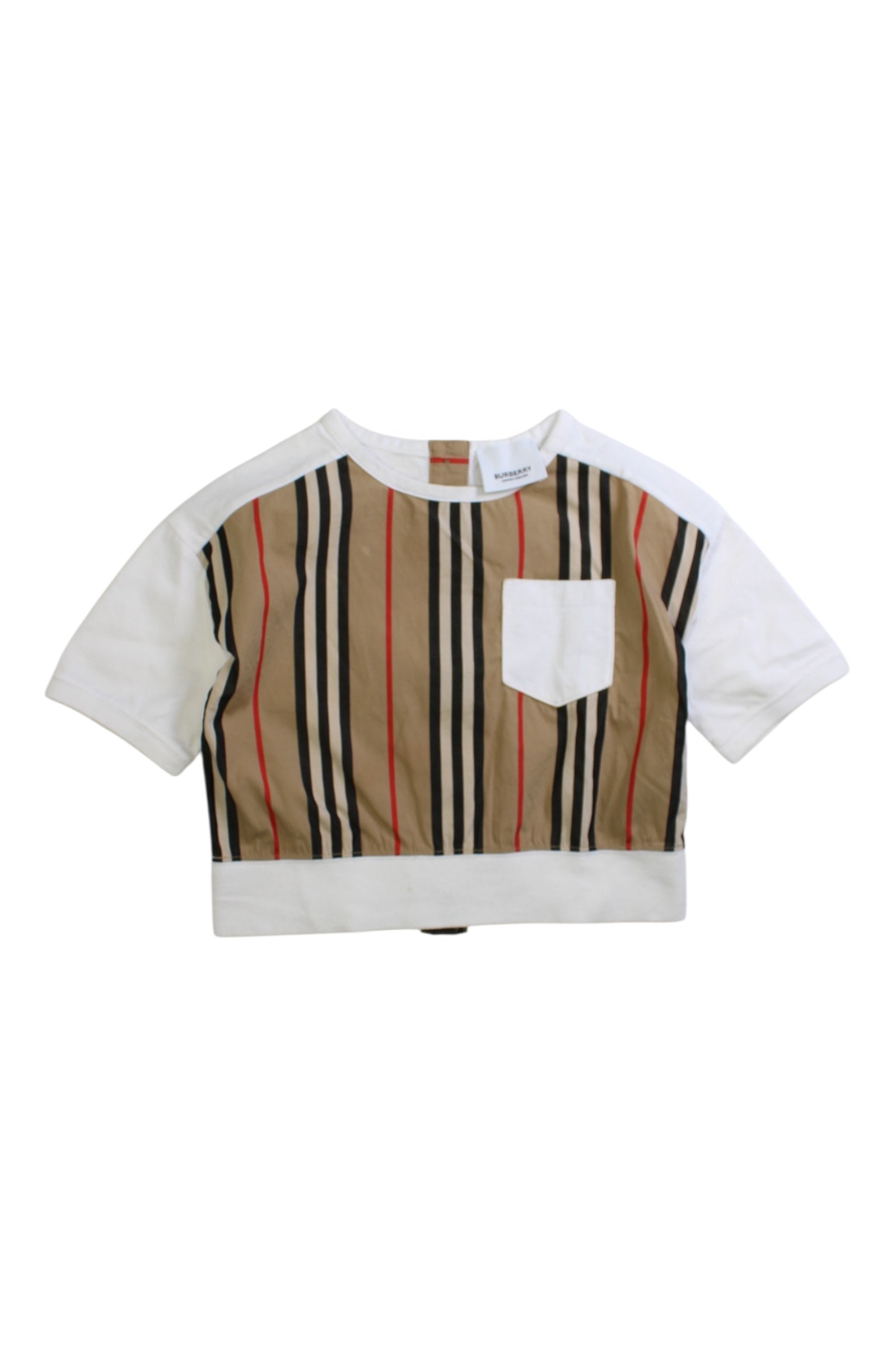 Burberry Striped Short Sleeve Top - Size 3T、mySite、g9winljtr