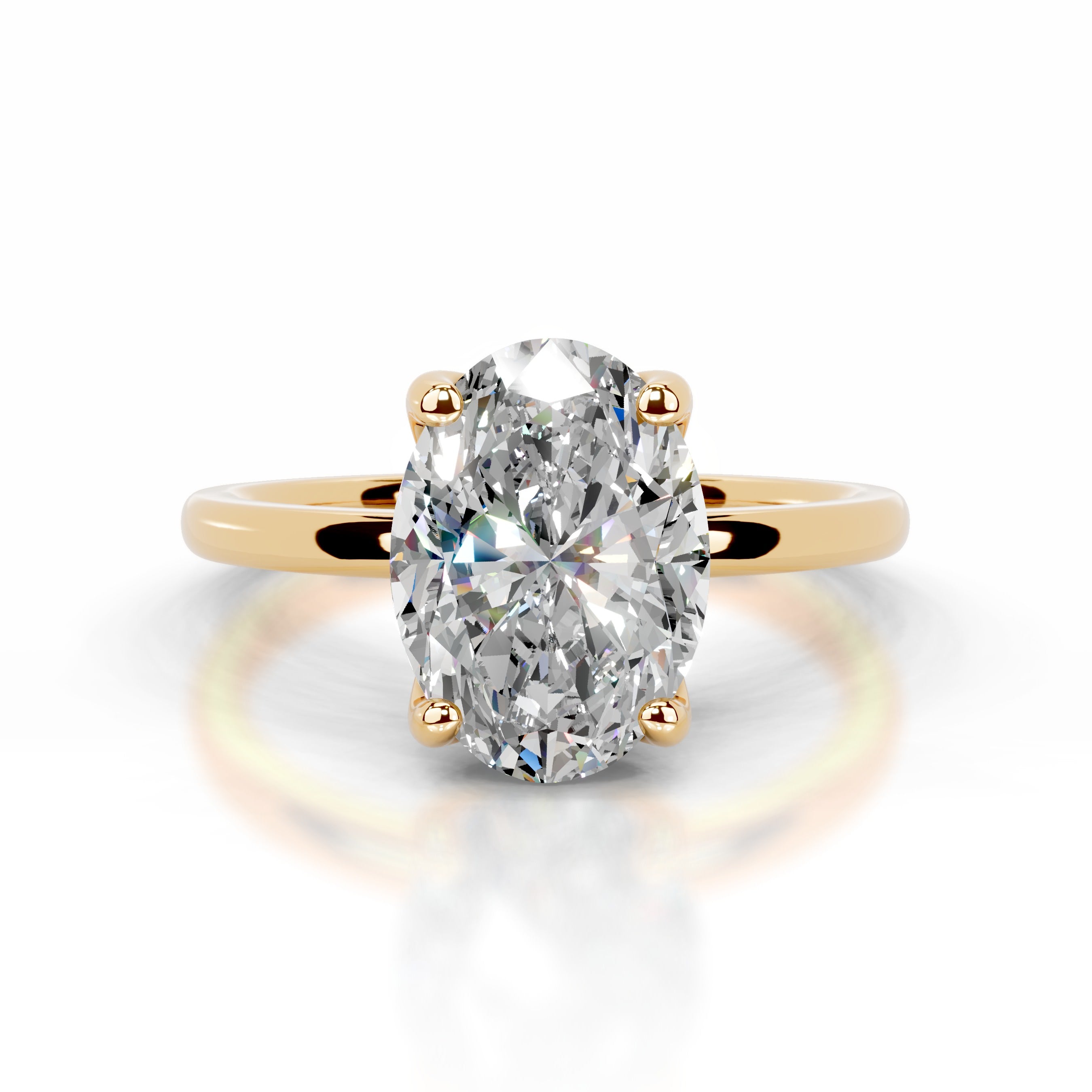 Phoenix Moissanite Ring - 18K Yellow Gold、mySite、hinf8tx79