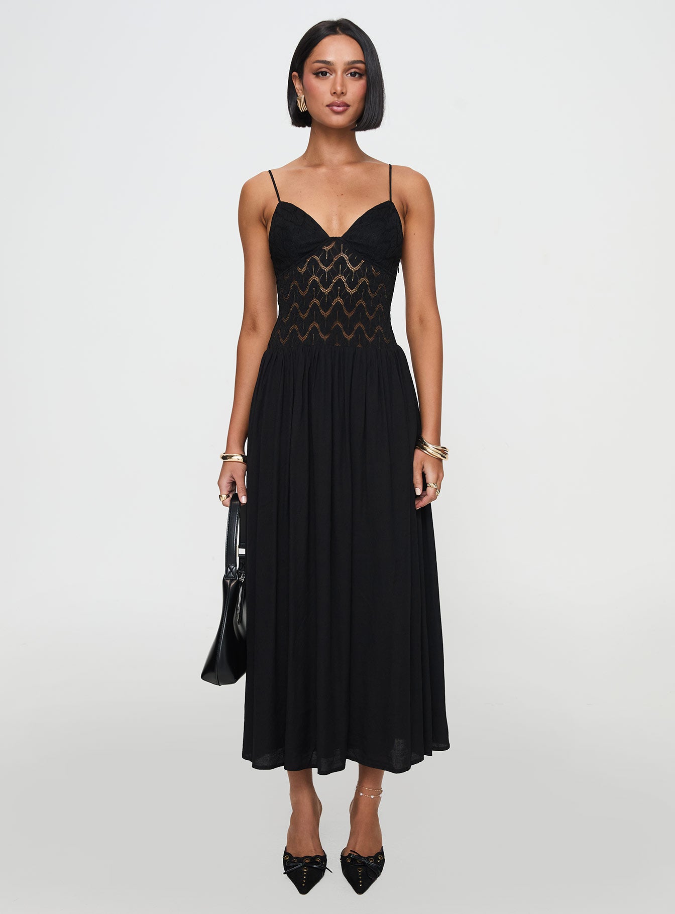 Speak Now Maxi Dress Black、mySite、solidvoid