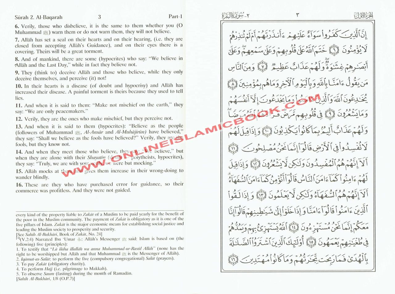 Noble Qur'an with Full Page Arabic/English,Medium Size (8.7 x 6.0 x 1.7 inches)(Hardcover)、mySite、topwebapps