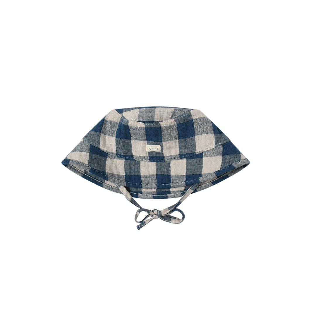  Organic Zoo Bucket Sun Hat - Blue Gingham - Pottery、mySite、merchandisen