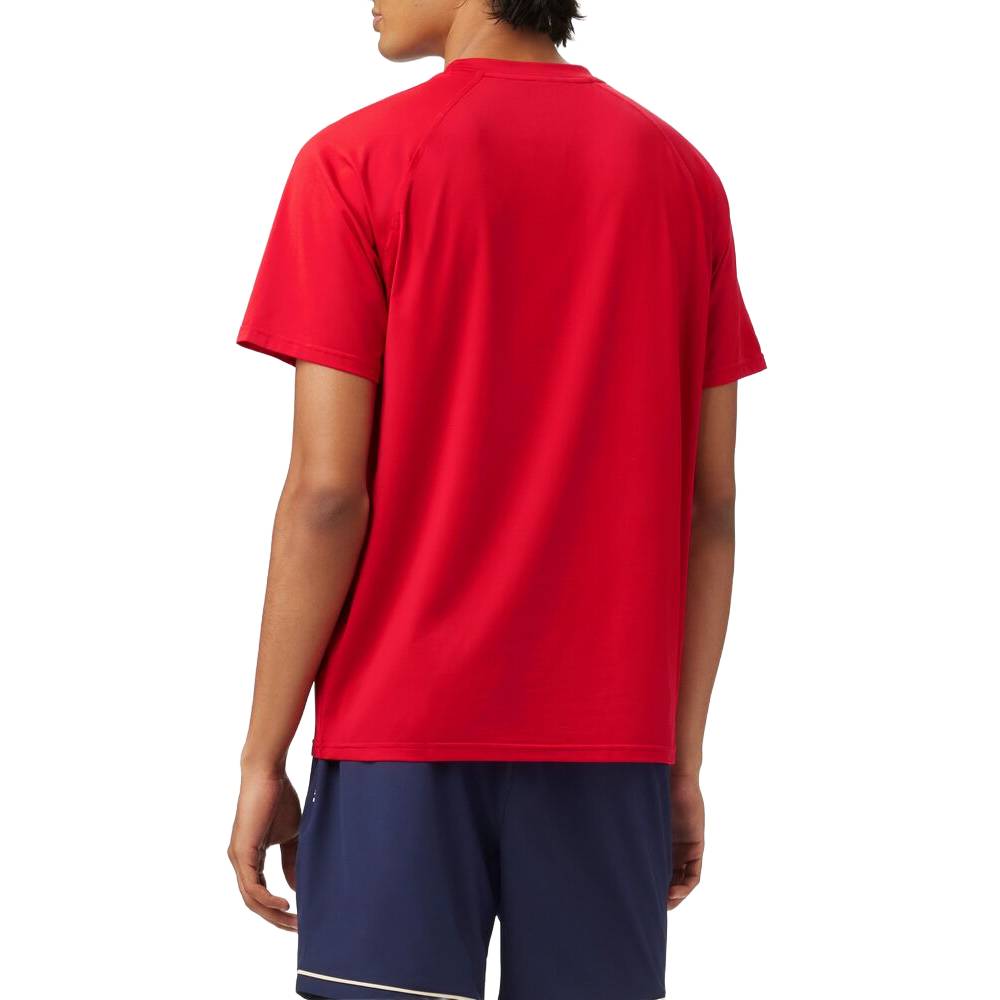 Fila Men's Short Sleeve Crewneck Top (Fila Red)