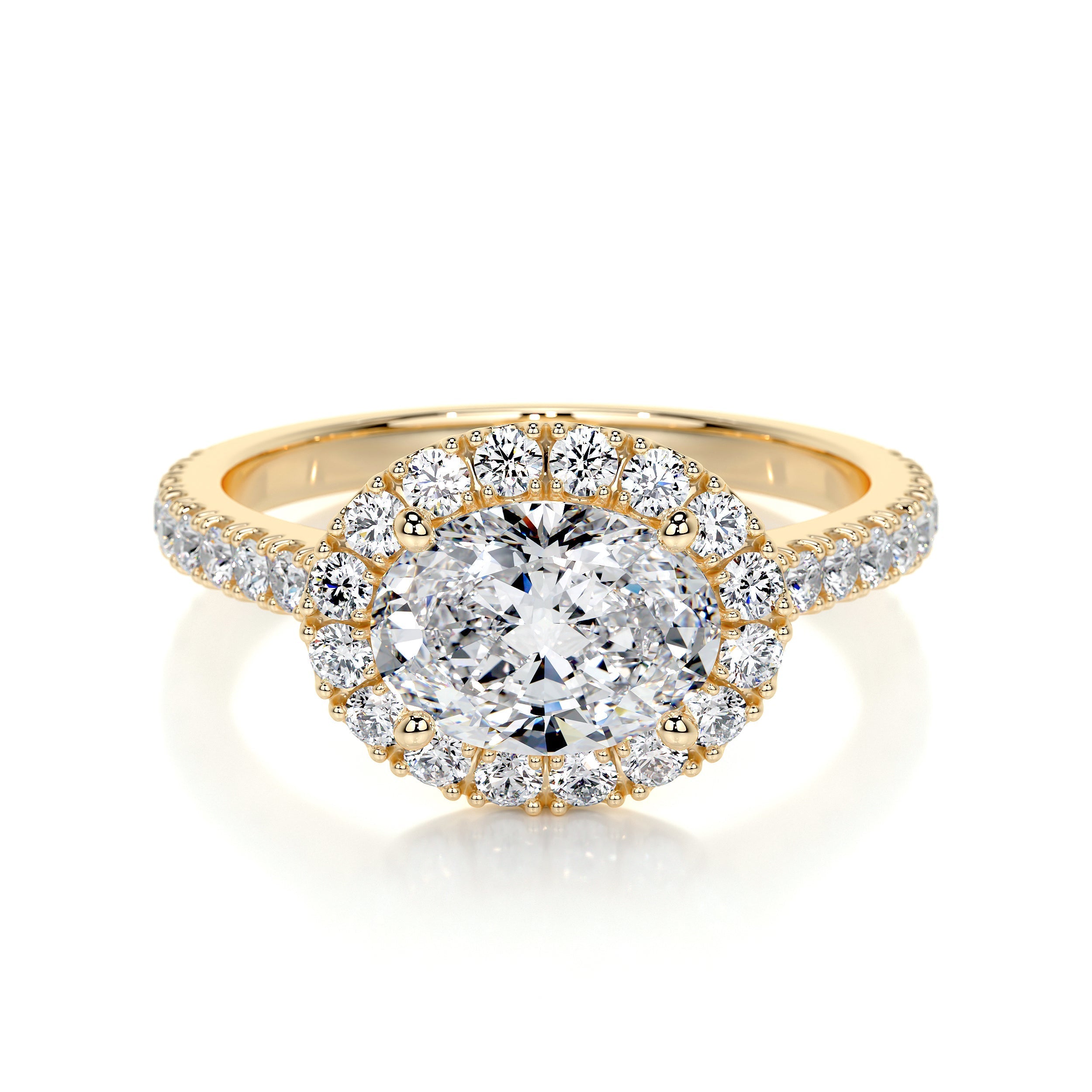 Alessandra Lab Grown Diamond Ring -18K Yellow Gold (RTS)、mySite、hinf8tx79