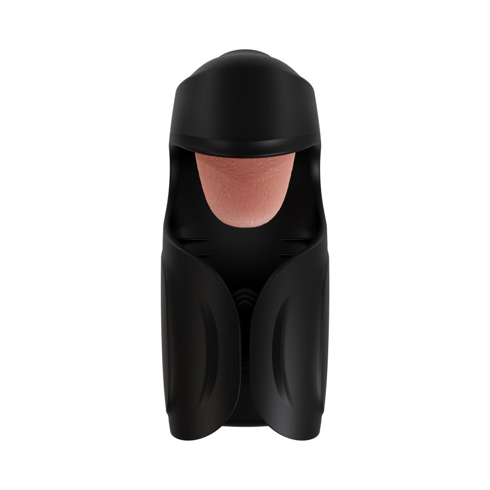 M For Men By Blush® | Lickety Split - Vibrating Automatic Male Masturbator With Tongue Licking Oral Stimulator - Black、mySite、bottomscart