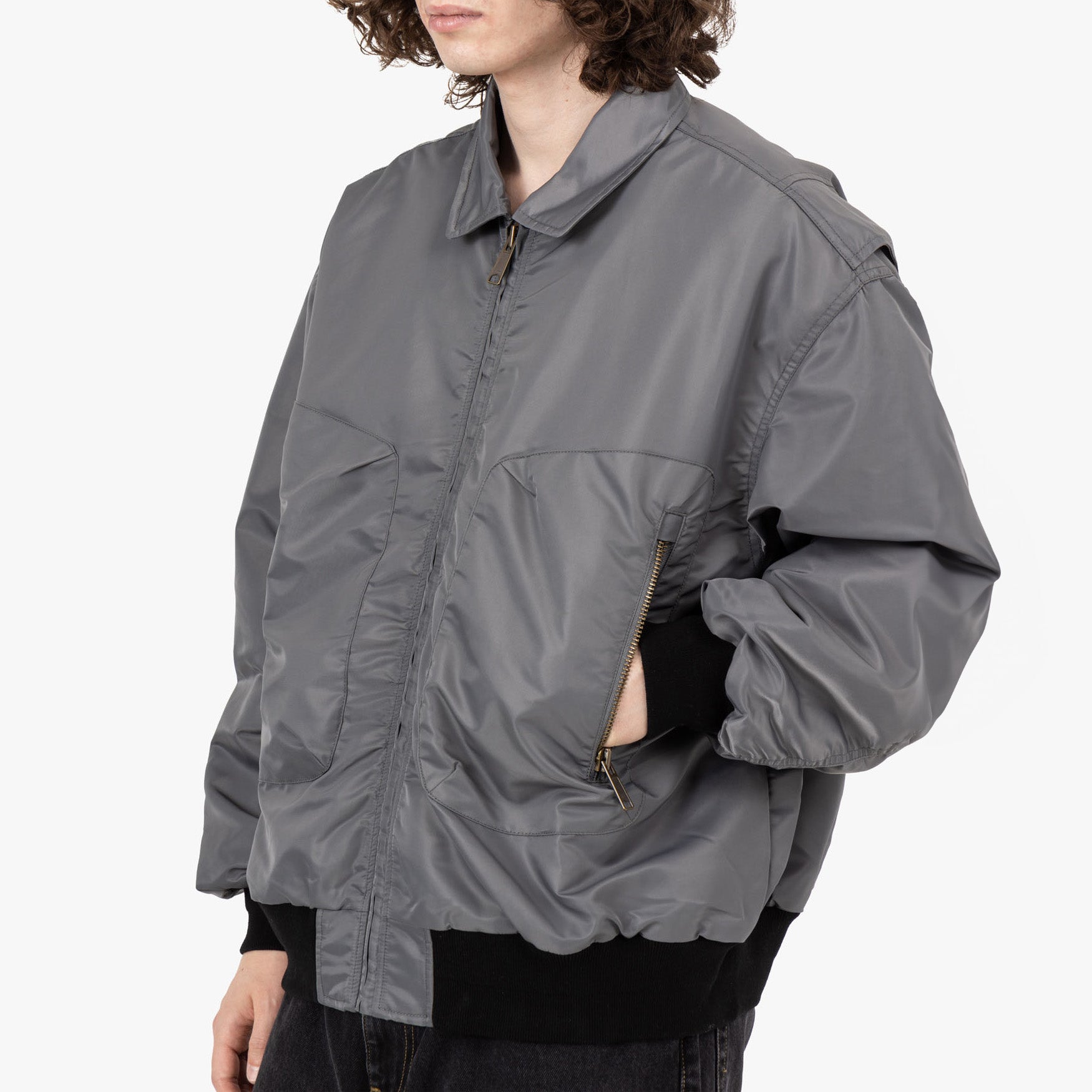  Brain Dead 3D Flight Jacket / Steel、mySite、merchandisen