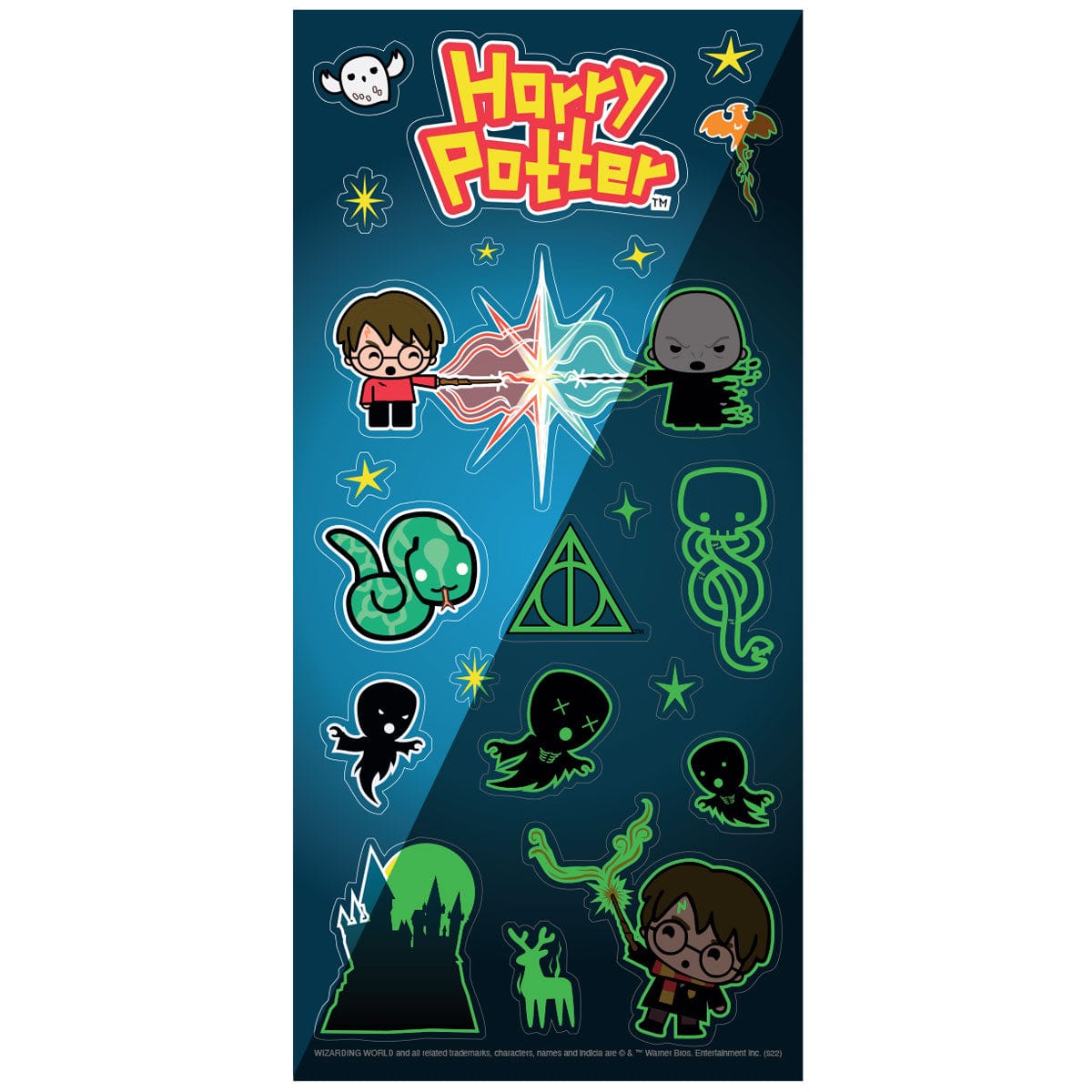  Harry Potter Stickers - Glow in the Dark Chibi Charms、mySite、ghnorth