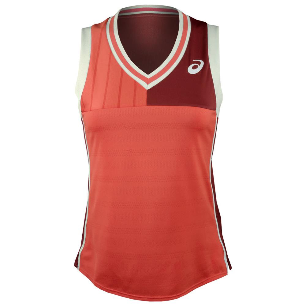 Asics Women's Match Tank - Red Snapper、mySite、neckold
