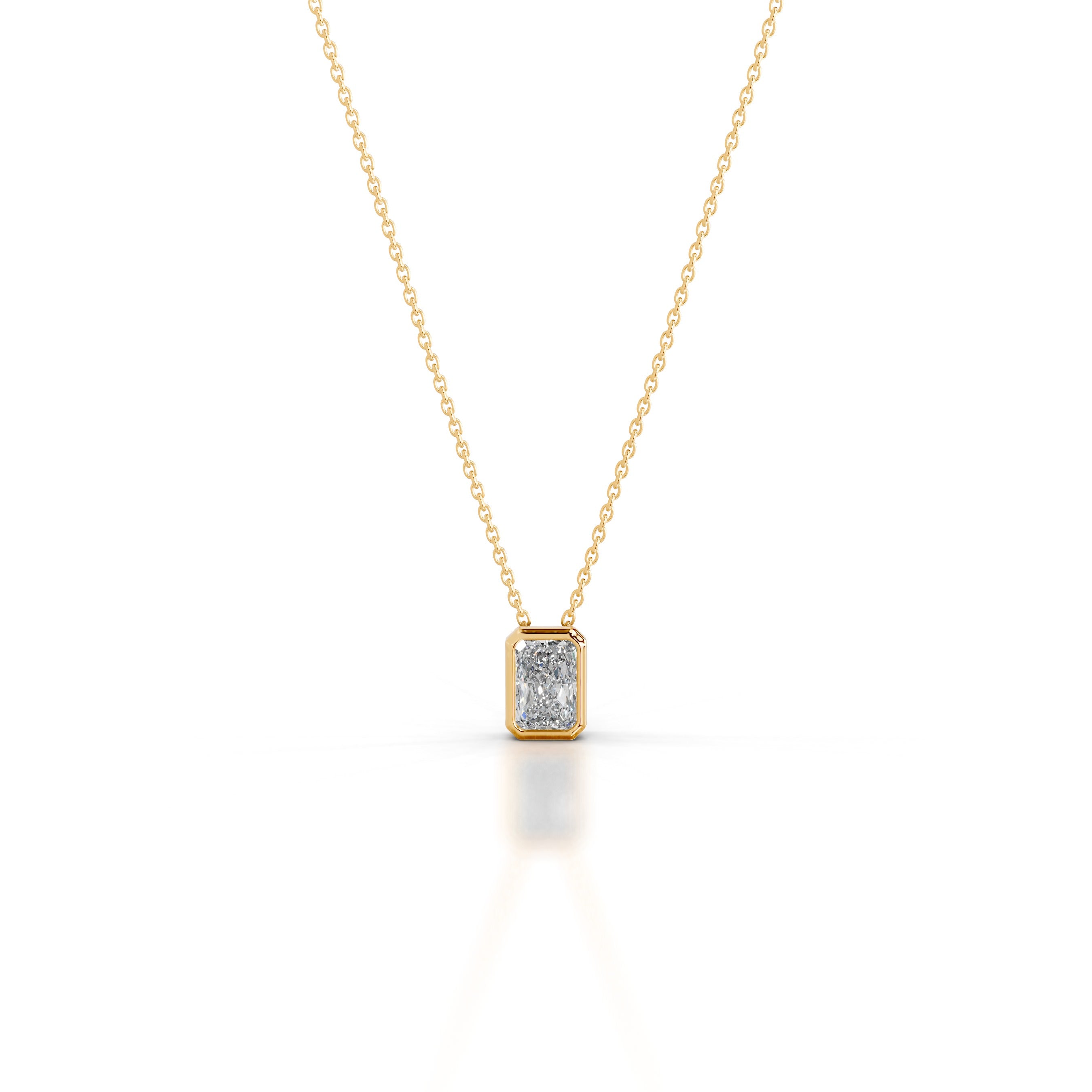 Gianna Lab Grown Diamond Pendant - 18K Yellow Gold、mySite、hinf8tx79
