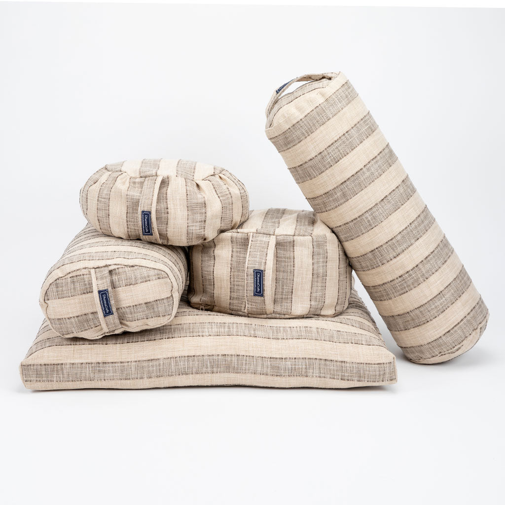Coffee Stripe Zafu Zabuton Set、mySite、topwebapps