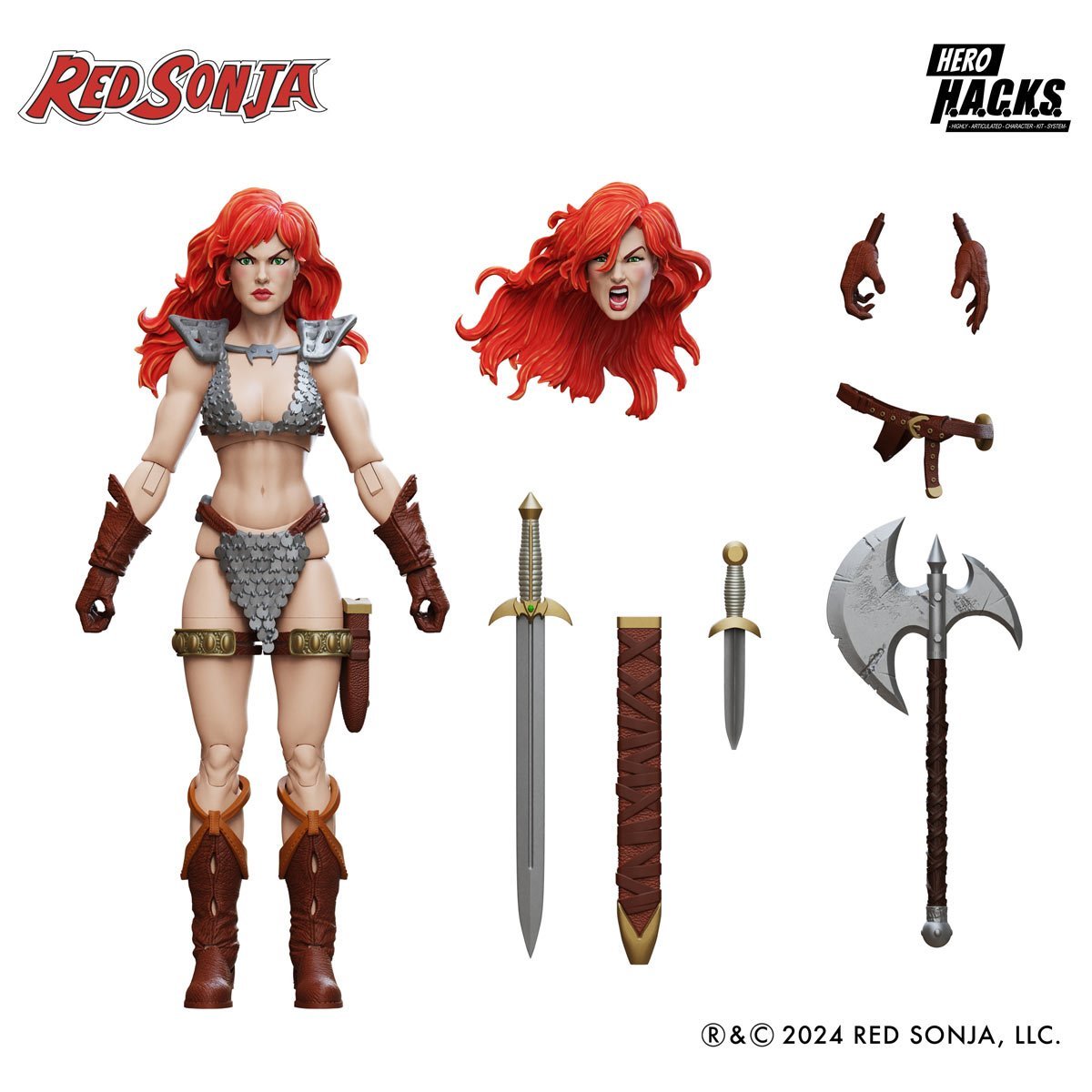 Boss Fight Studio Hero H.A.C.K.S. Red Sonja (1:18 Scale)、mySite、hgirdovlk