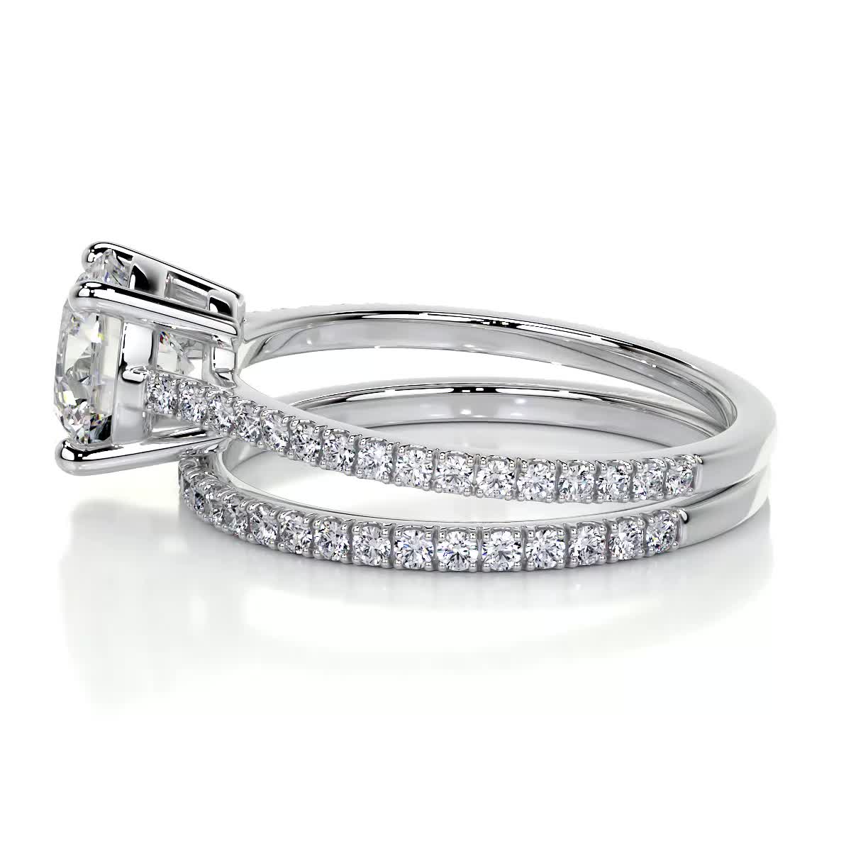 Anna Lab Grown Diamond Bridal Set -14K White Gold、mySite、hinf8tx79