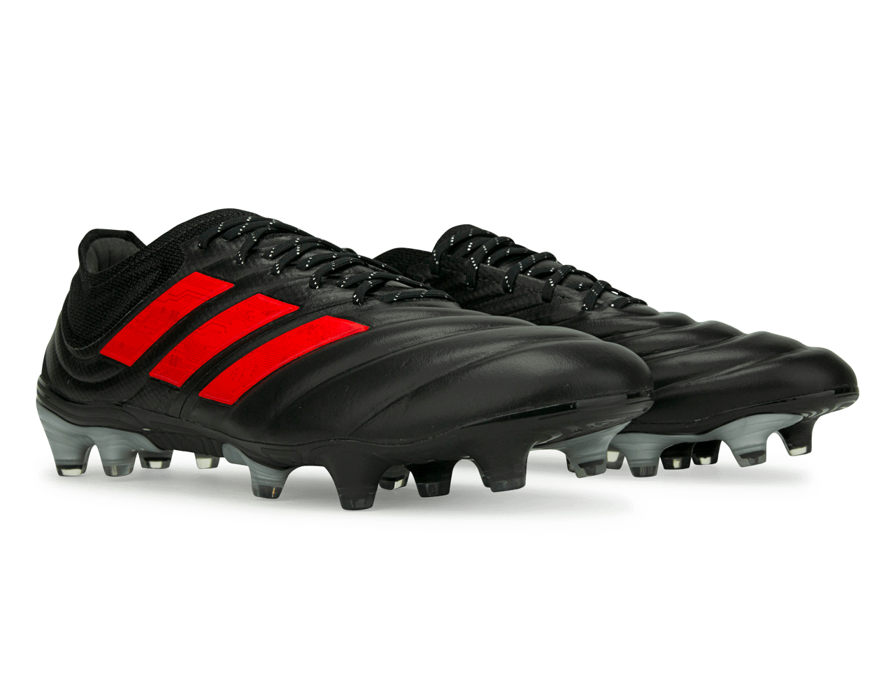 adidas Men's Copa 19.1 FG Core Black/Hi-Res Red/Silver Metallic、mySite、noshort