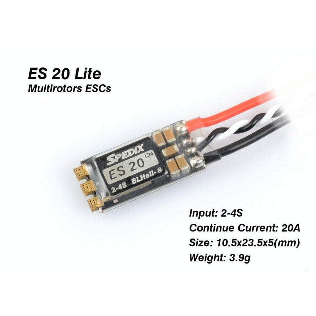  Spedix ES20 Lite 2-4S 20A ESC、mySite、merchandisen
