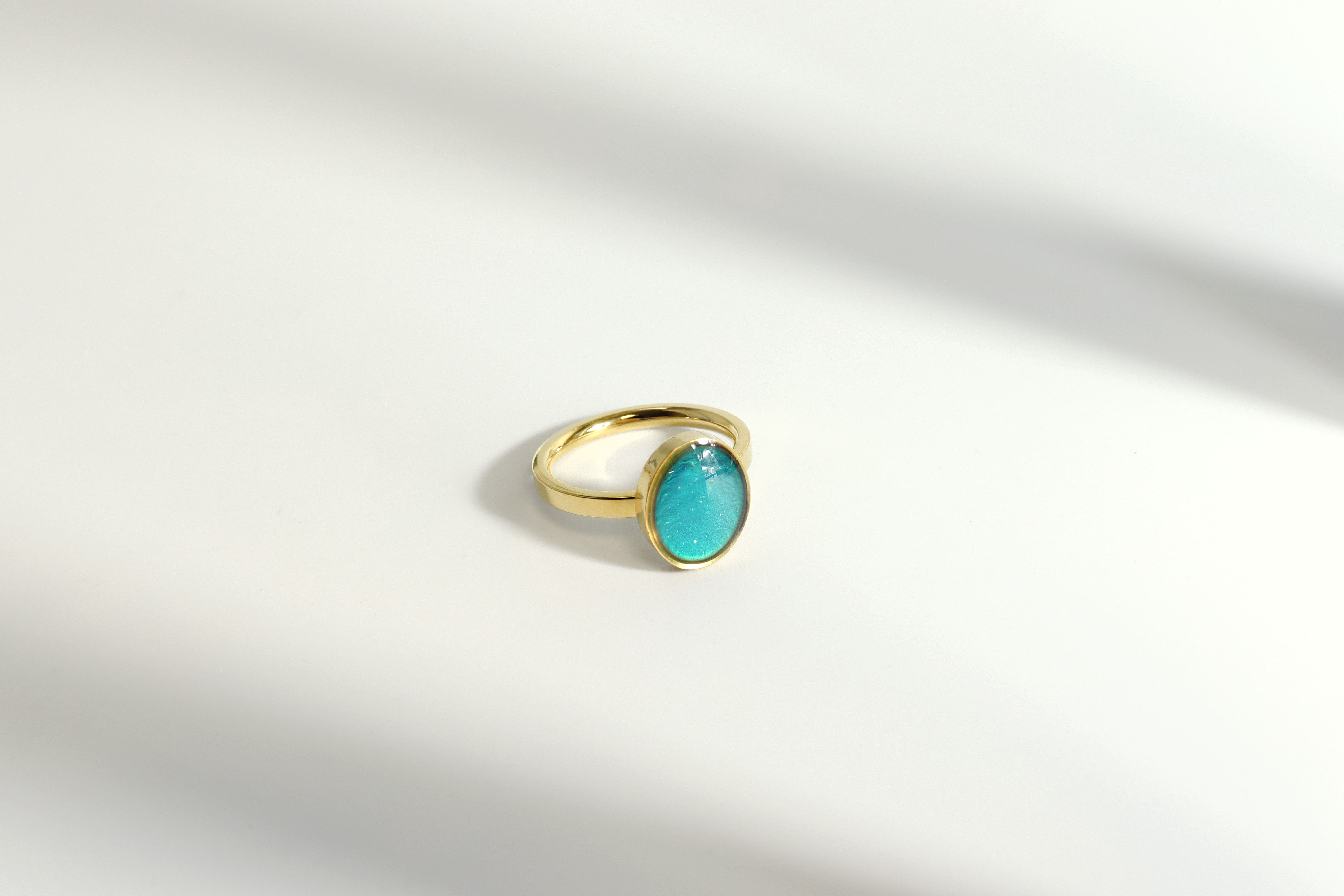 18k Gold PVD Stainless Steel Mood Ring / CFR7041、mySite、dreamappss