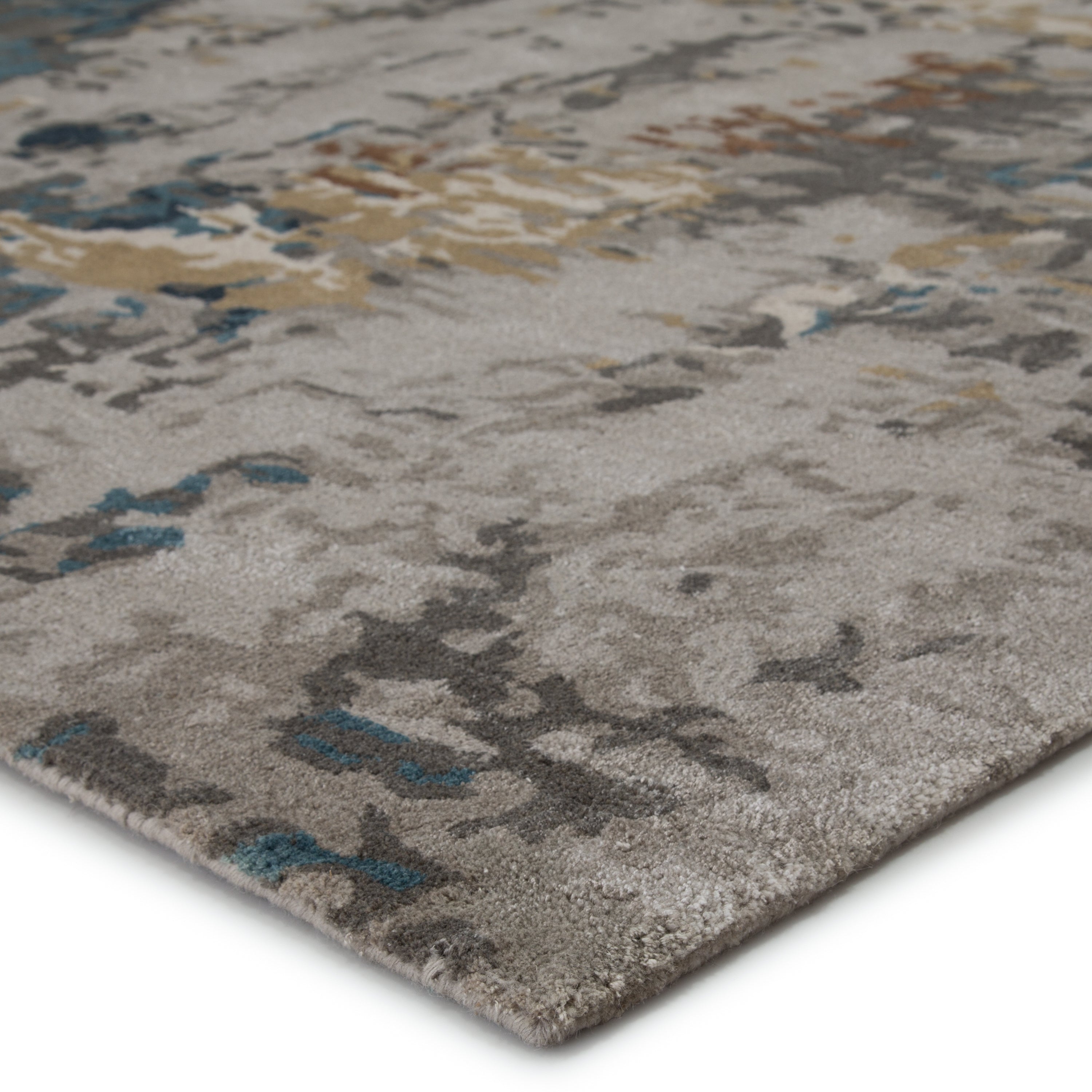 Segall Handmade Abstract Dark Blue Gray Area Rug、mySite、gigharbornorthrealestate