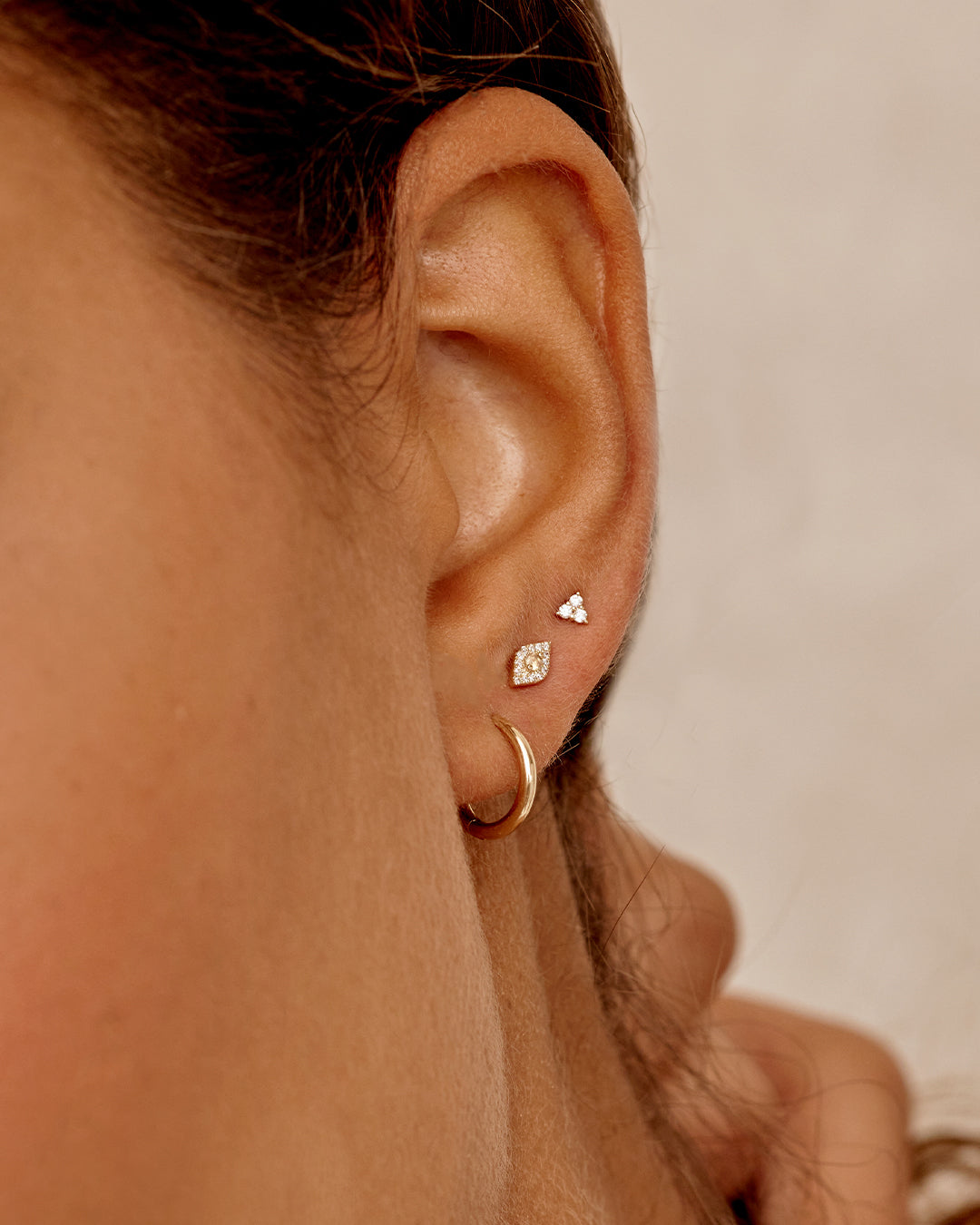 14k Gold Classic Huggies、mySite、hinf8tx79