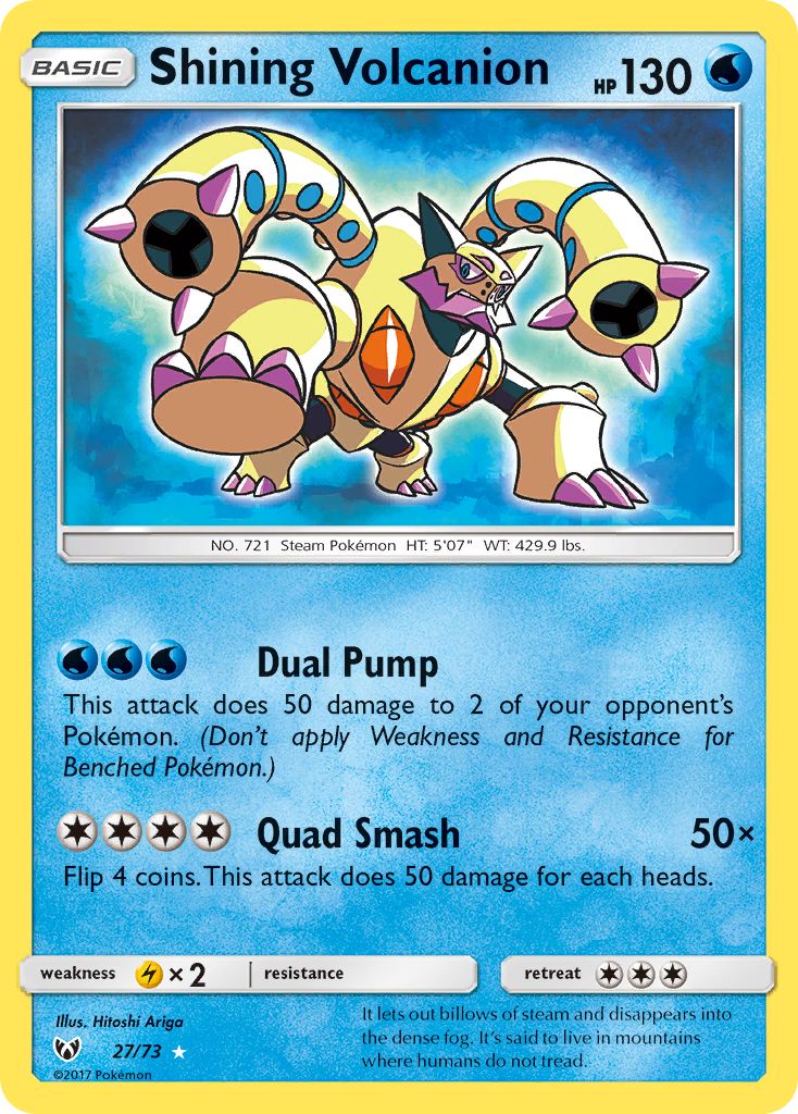 Shining Volcanion (27/73) Sun & Moon: Shining Legends、mySite、waistdrama