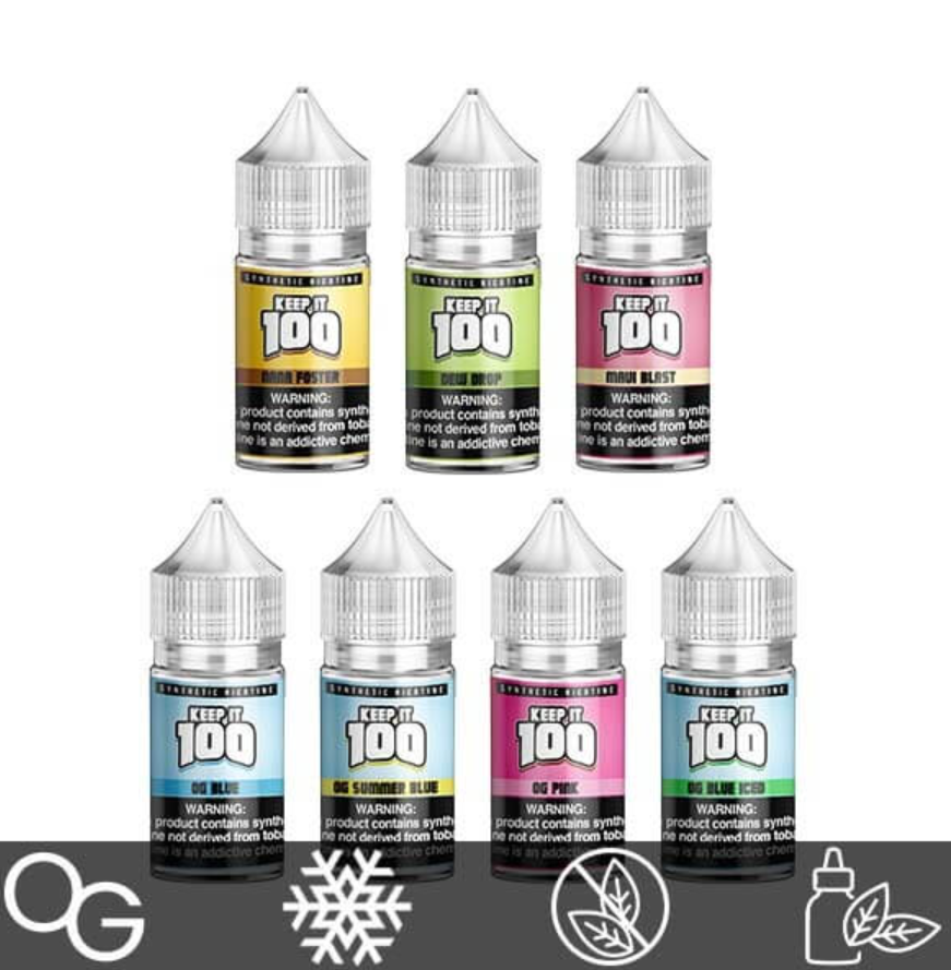 Keep It 100 Synthetic Salt 30mL Vape Juice、mySite、zt4zffjzw