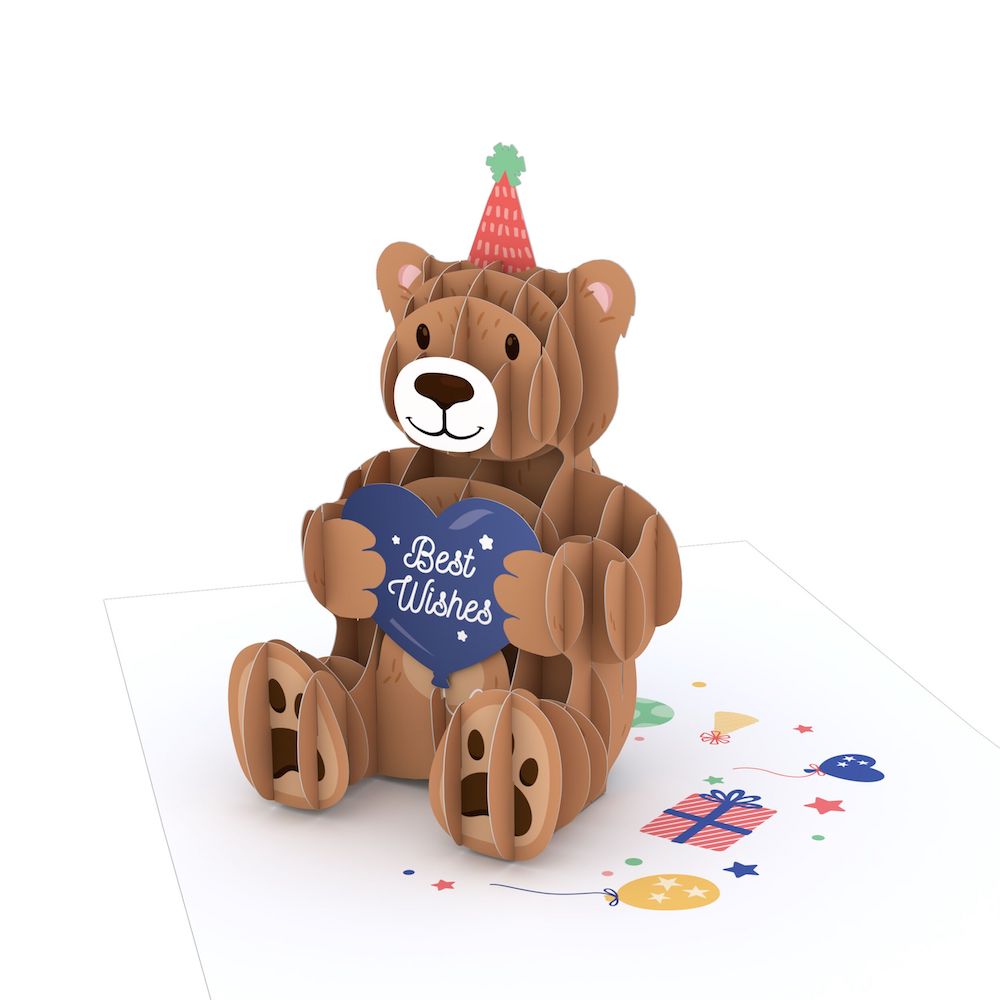 Happy Birthday Bear: Paperpop® Card、mySite、solidvoid