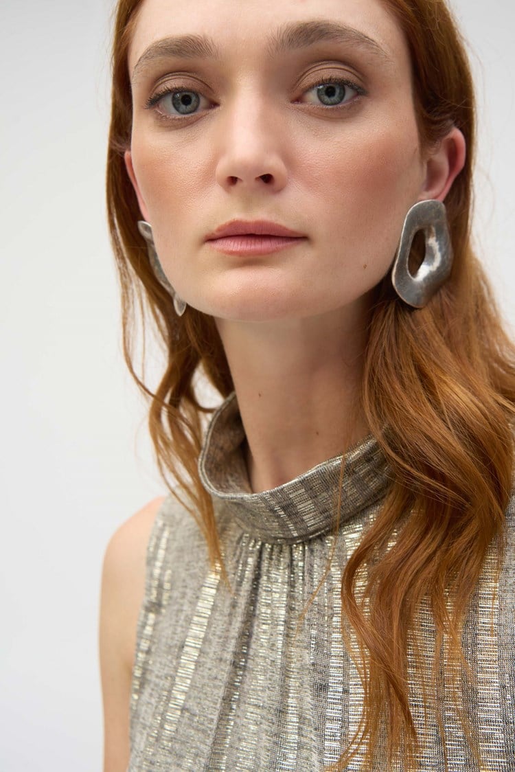 Joseph Ribkoff Foiled Novelty Knit Straight Dress、mySite、noshort