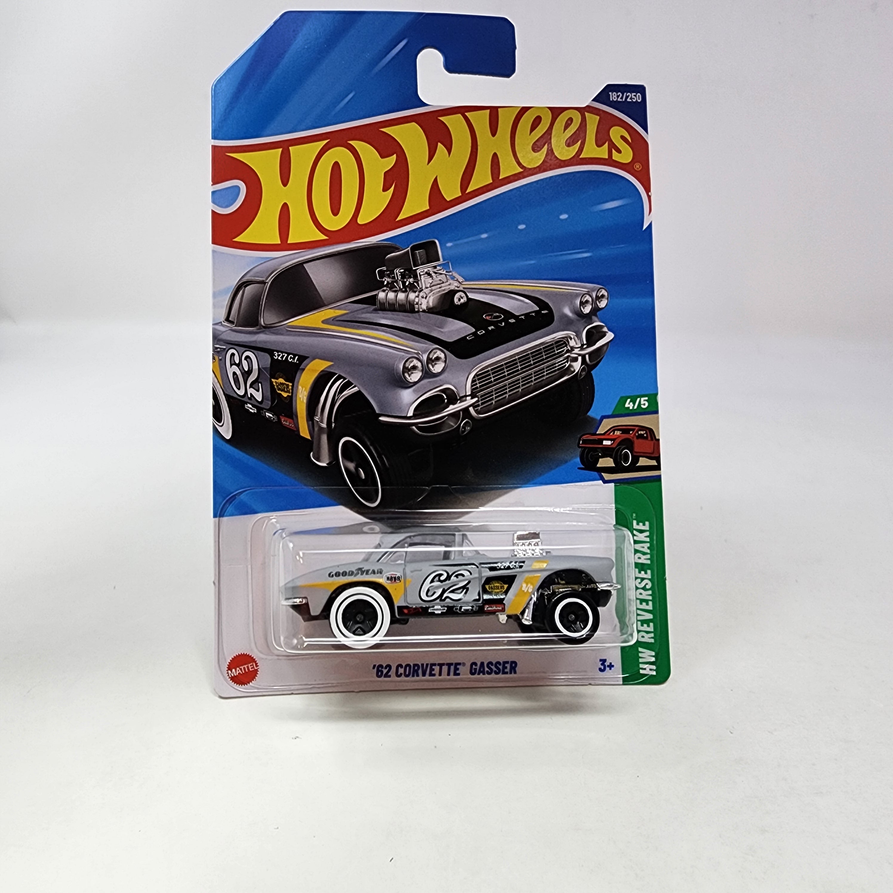 '62 Corvette Gasser #182 * Grey * 2025 Hot Wheels NEW! K Case、mySite、hgirdovlk
