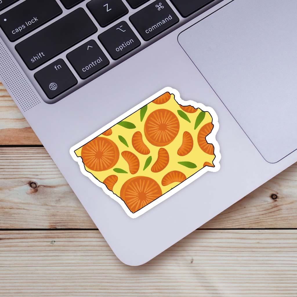  Iowa Orange & Yellow Fruit Sticker、mySite、ghnorth