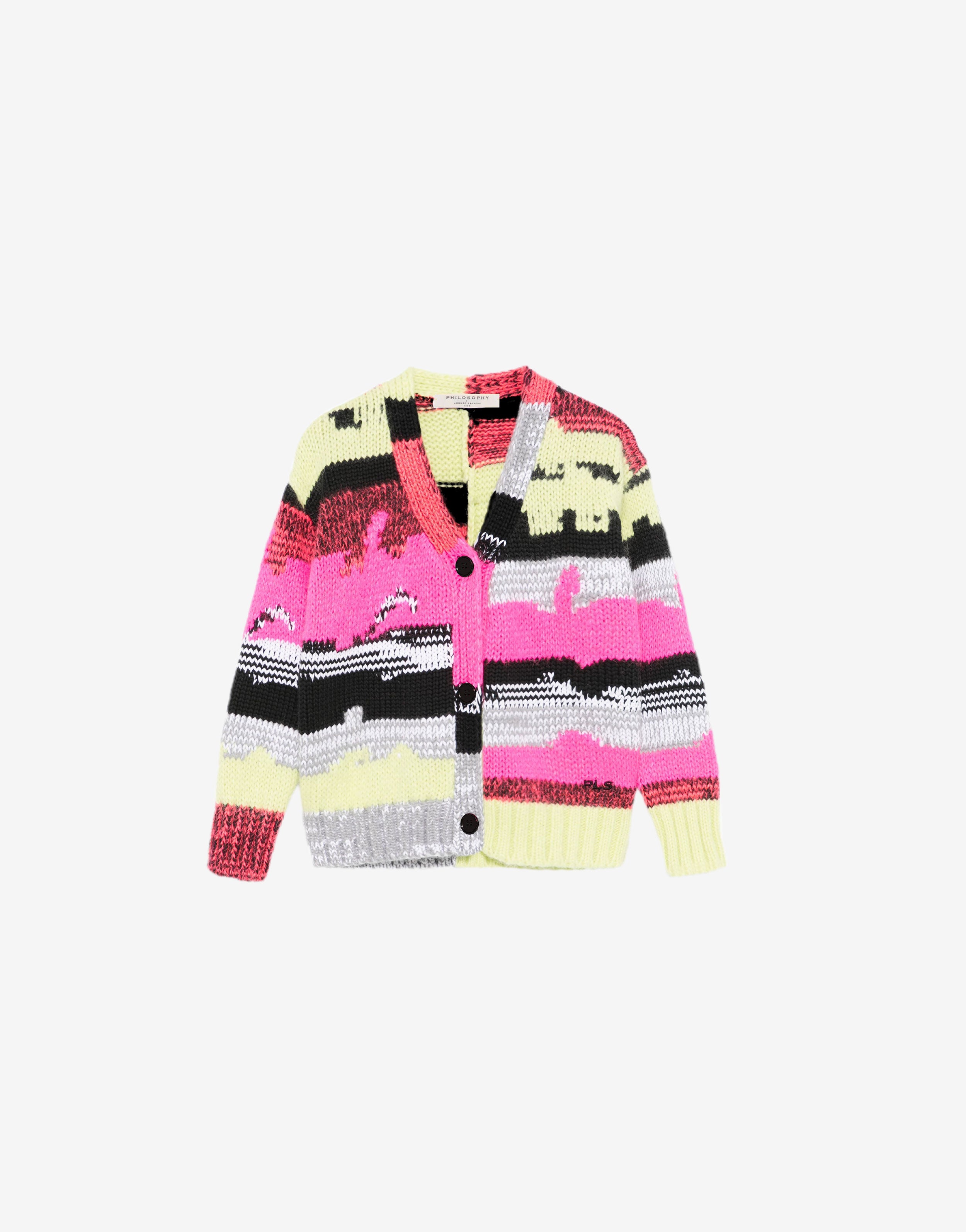 Kids cardigan in misto mohair e lana、mySite、aoinhome