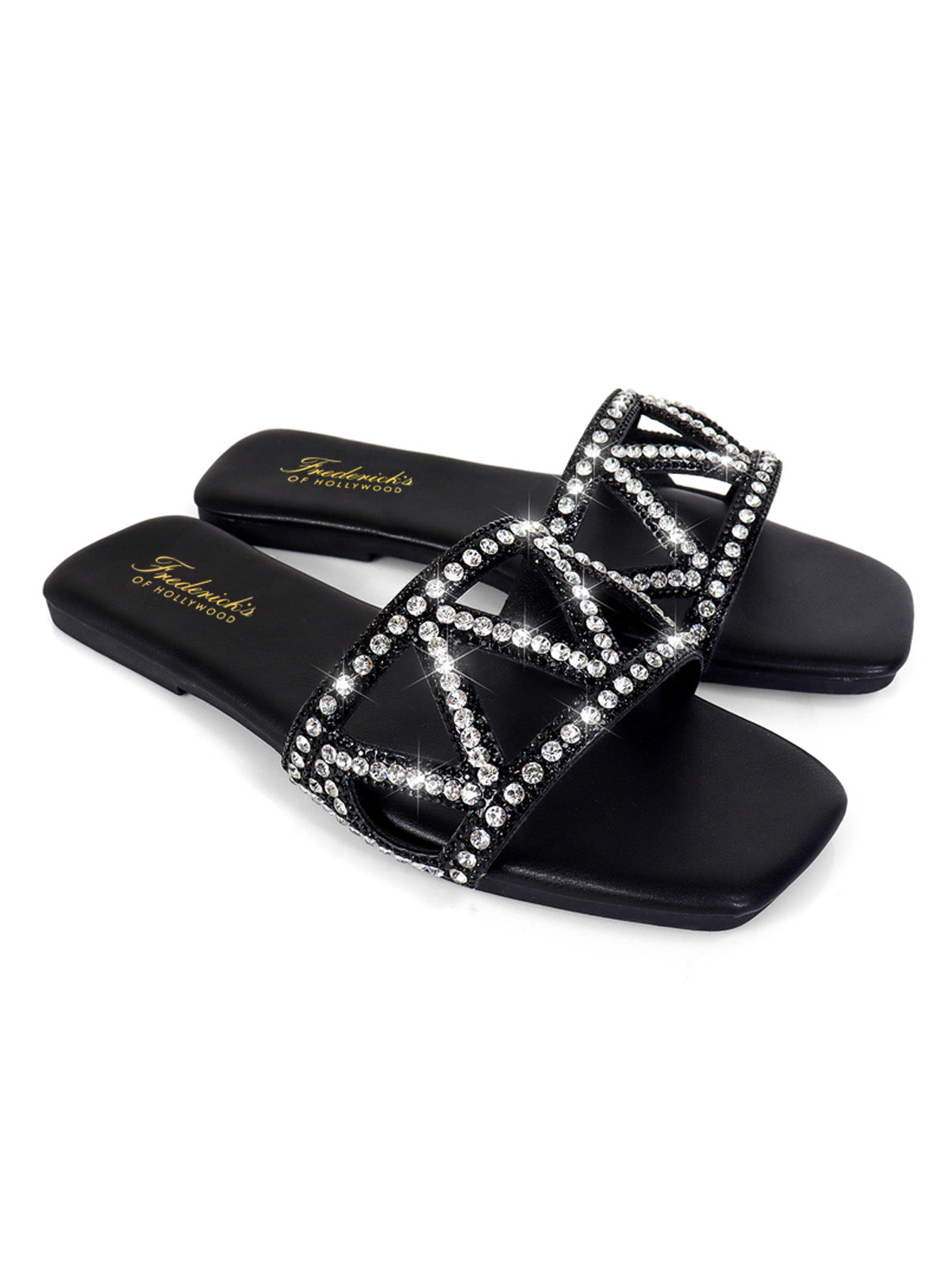 Lucy Rhinestone Flat Sandal、mySite、bengalsvssteelers