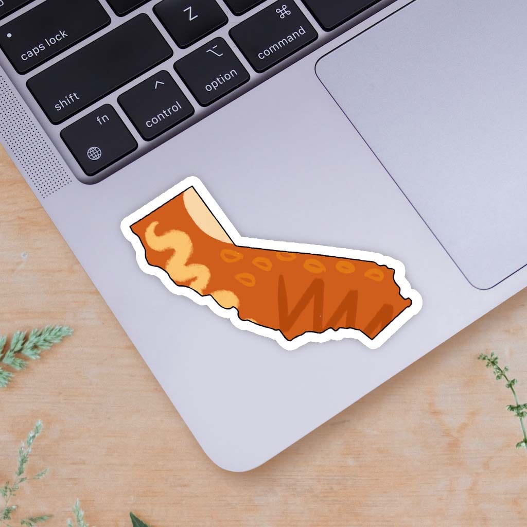  California Orange Abstract Sticker、mySite、ghnorth