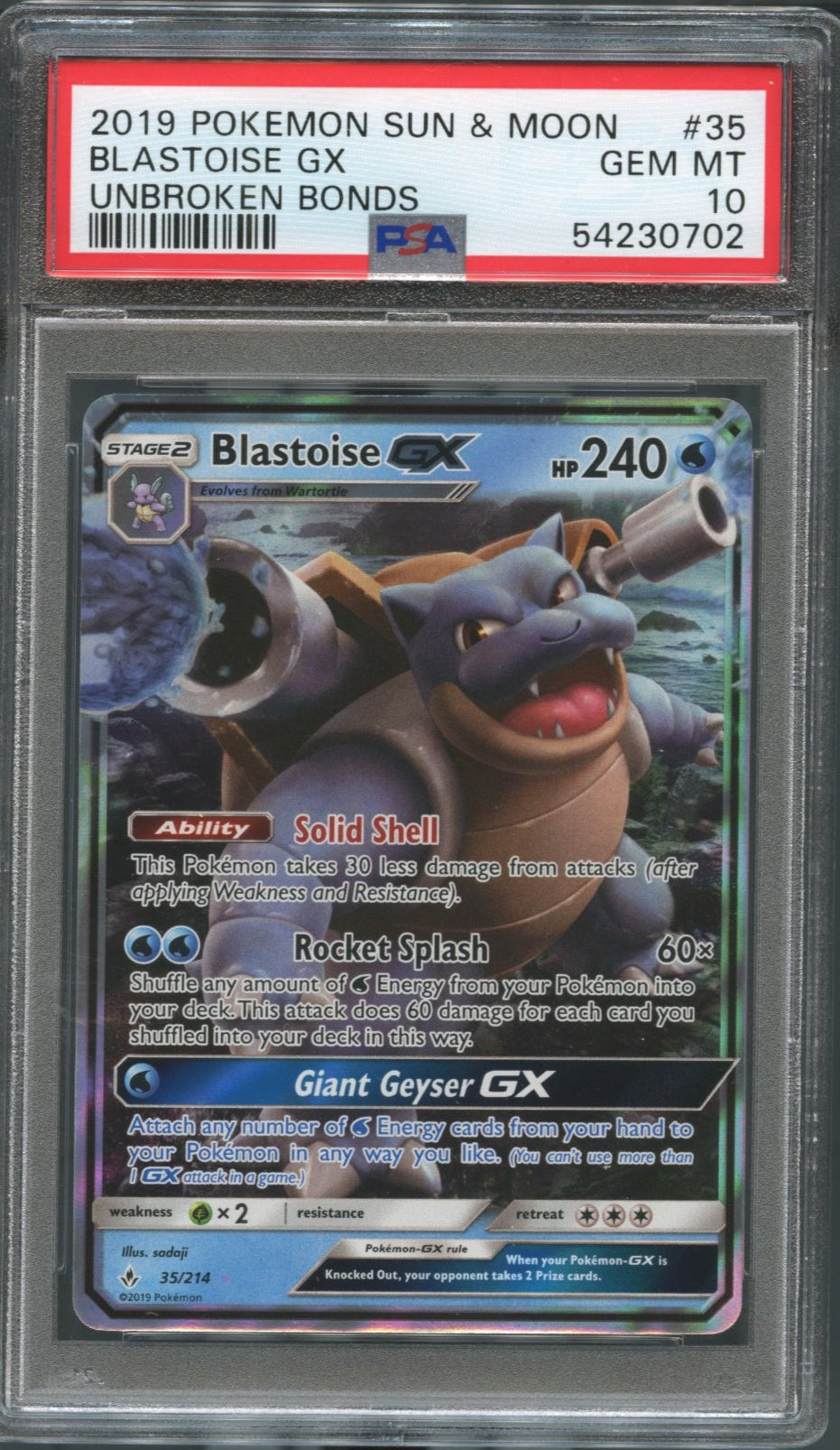 Blastoise #35 PSA 10 Unbroken Bonds、mySite、waistdrama