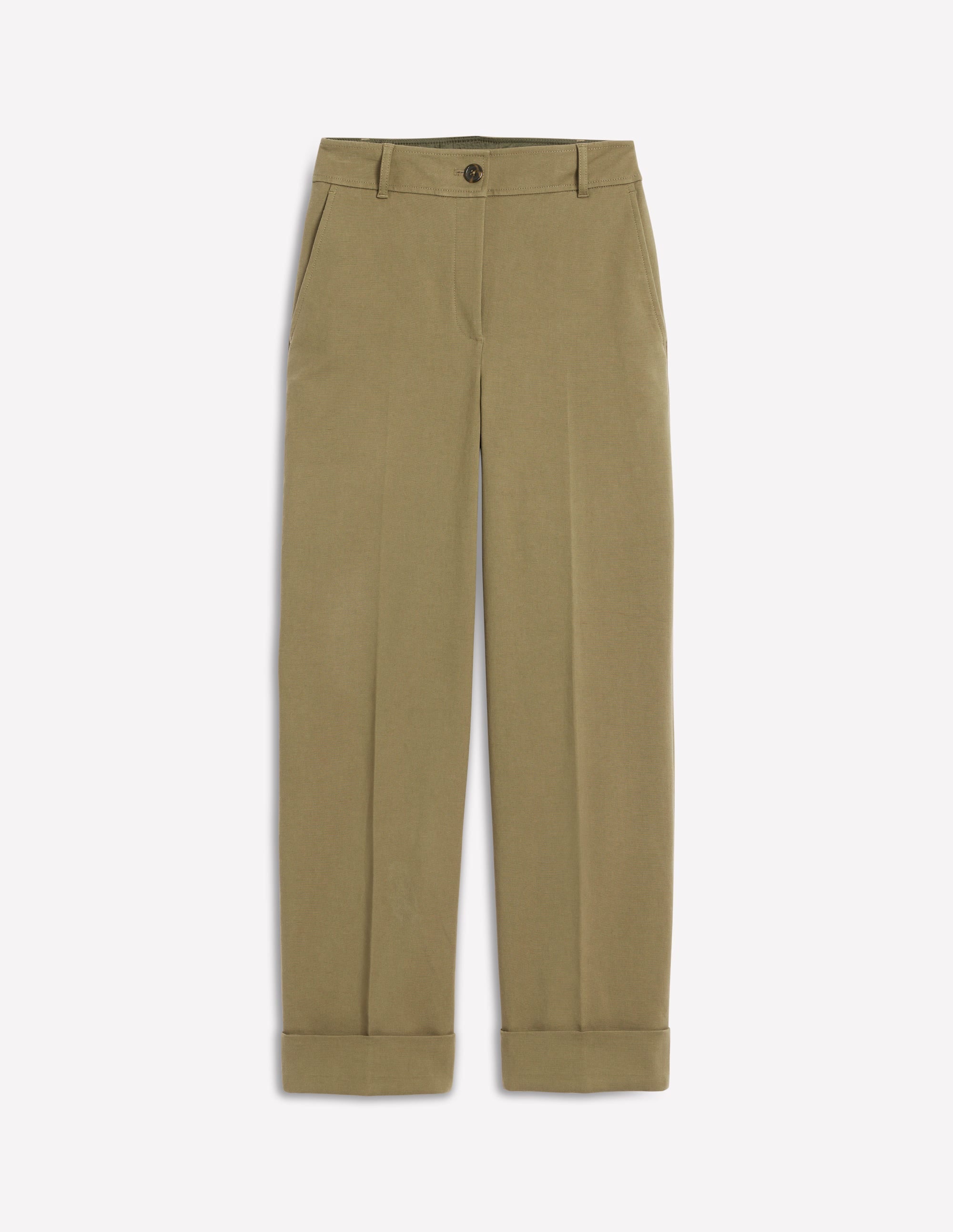  Turn Up Trousers-Warm Olive、mySite、ashleygrahame