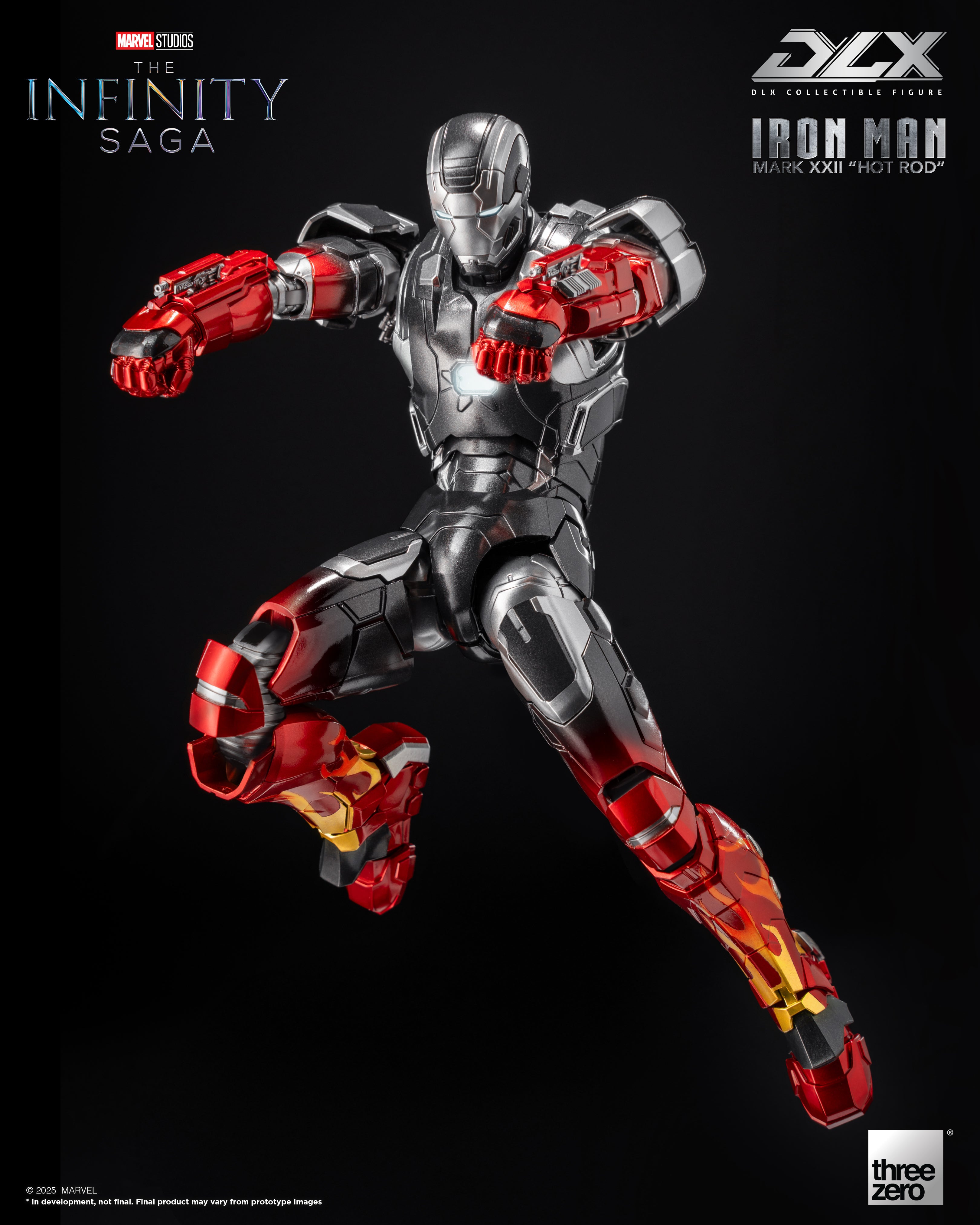 Threezero Marvel: The Infinity Saga DLX Iron Man Mark 22 (Hot Rod) 1/12 Scale Action Figure、mySite、hgirdovlk