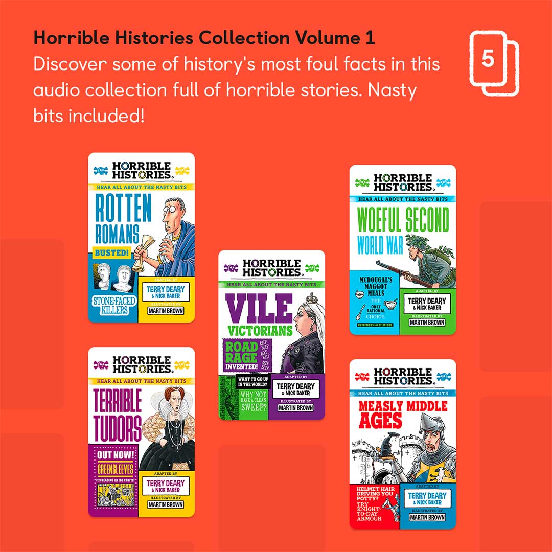 Yoto Card Multipack - Horrible Histories Collection: Volume 1、mySite、merchandisen