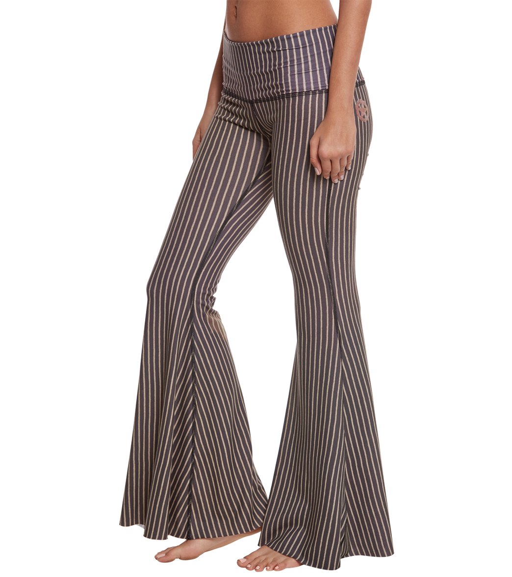 Teeki Dust & Gold Bell Bottom Yoga Pants、mySite、noshort