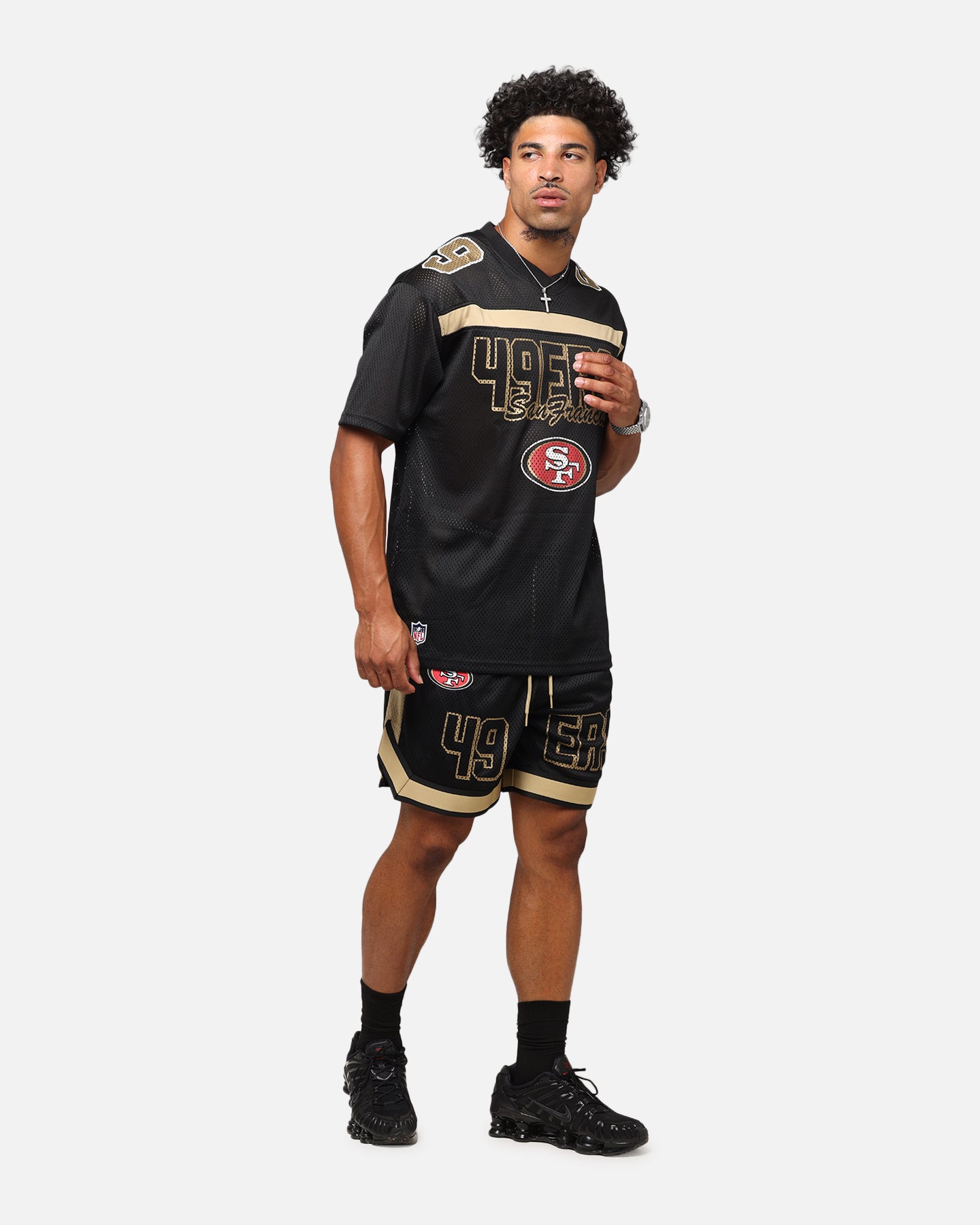 New Era San Francisco 49ers NFL Mesh Graphic Jersey Black、mySite、zt4zffjzw