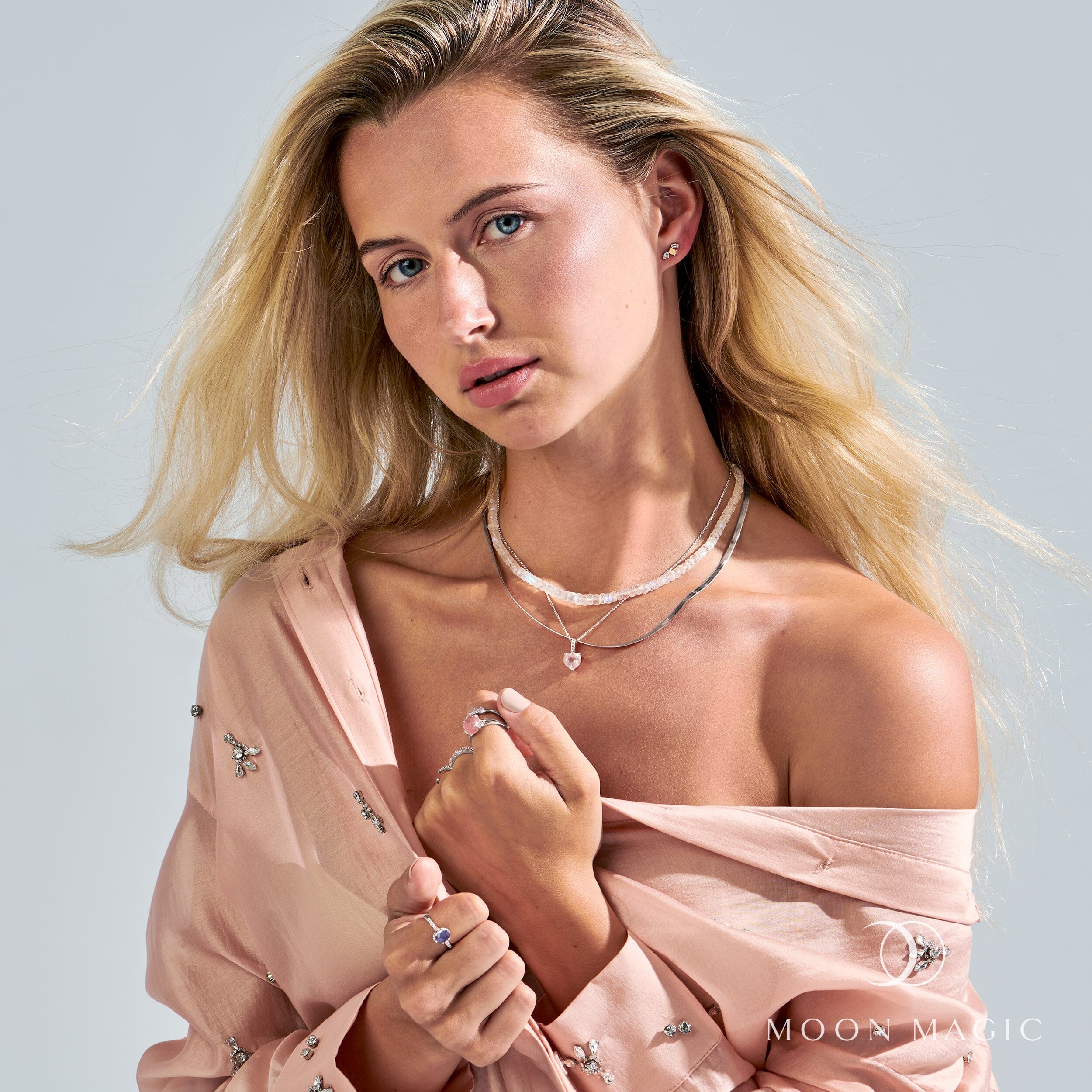 Rose Quartz Necklace - By Your Side、mySite、hinf8tx79