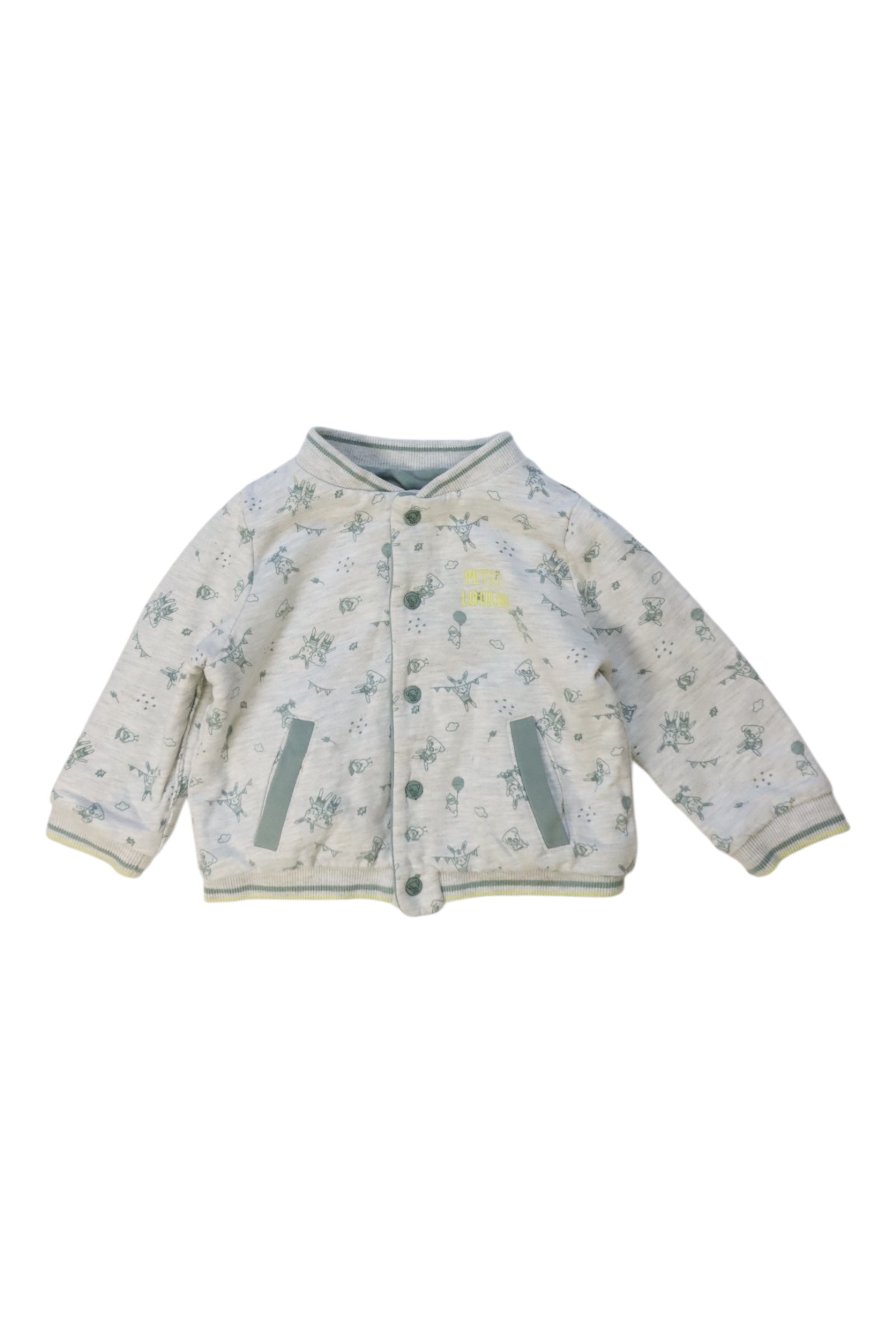 Sergent Major Floral Buttoned Sweatshirt 6-12M、mySite、g9winljtr