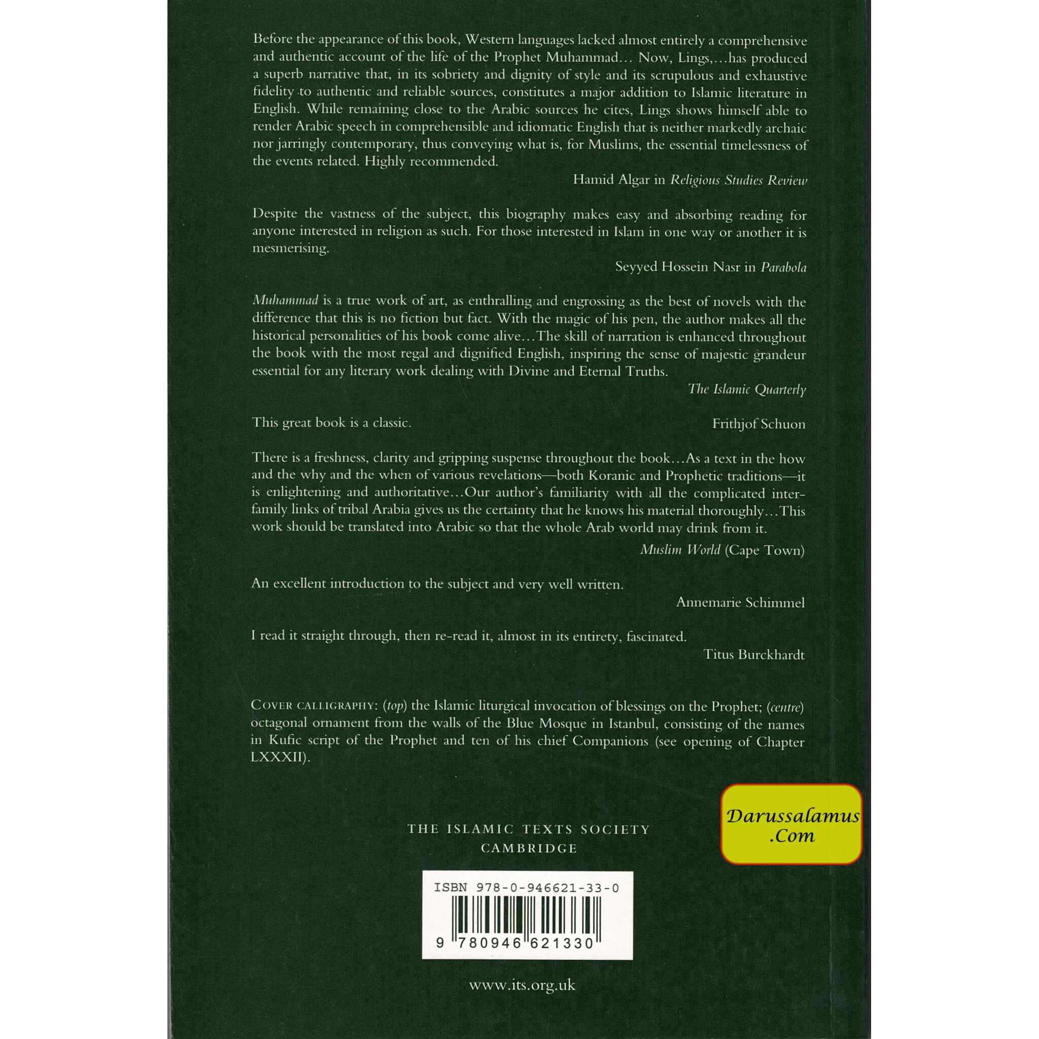 Muhammad : His Life Based on the Earliest Sources By Martin Lings、mySite、topwebapps