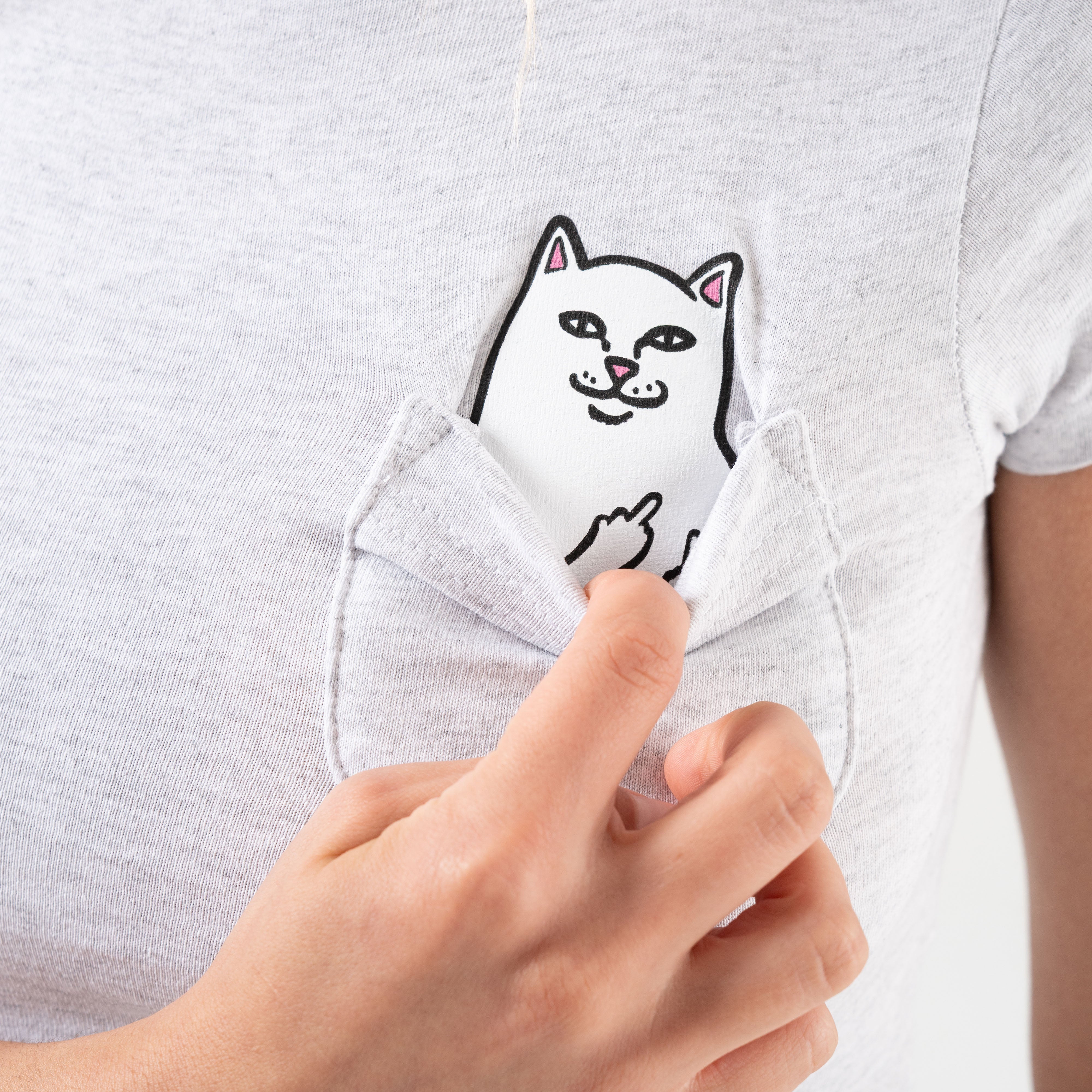  Lord Nermal Cropped Baby Pocket Tee (Ash Heather)、mySite、merchandisen