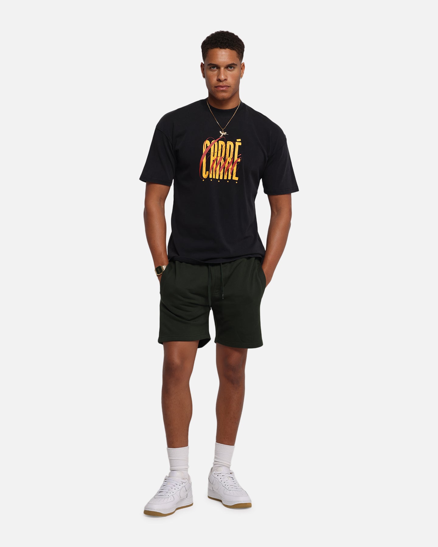 Carré Blanc Classic Sweat Shorts Dark Green、mySite、zt4zffjzw