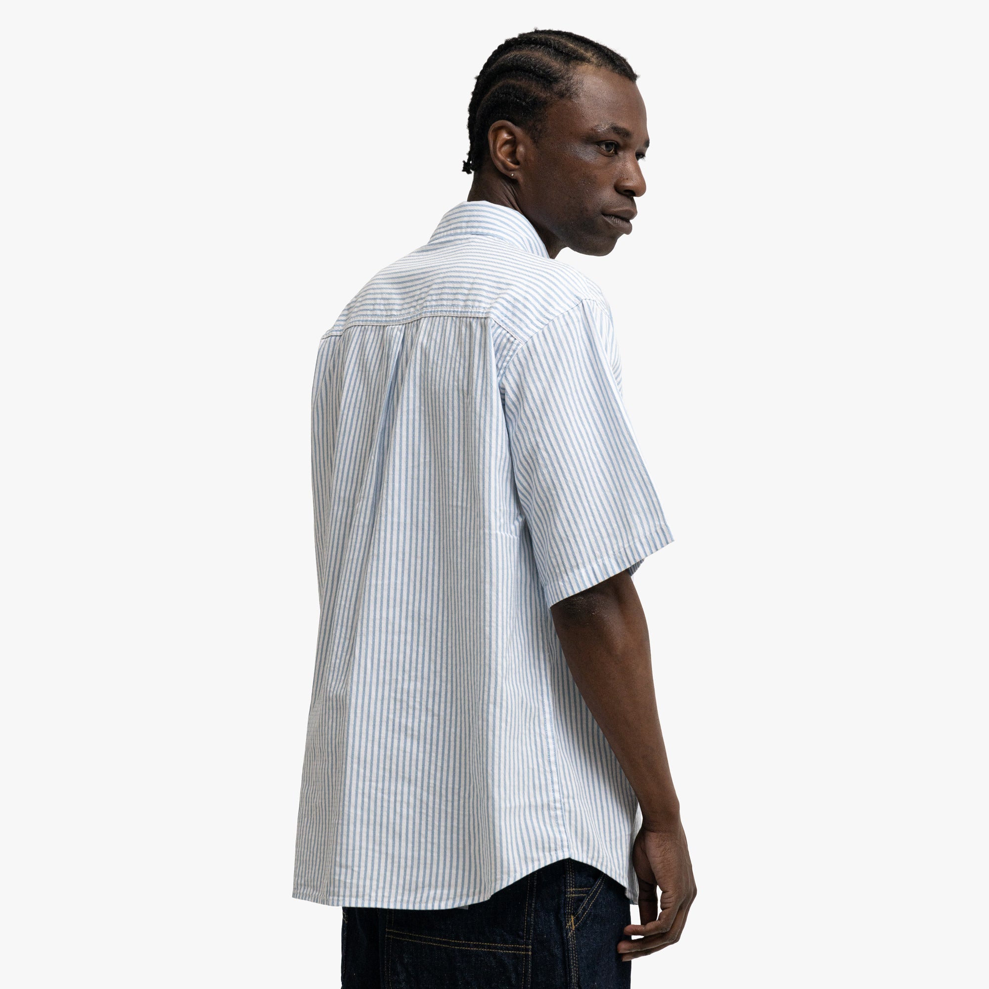  Carhartt WIP Phelps Shirt Poplin Blue Stripe、mySite、merchandisen