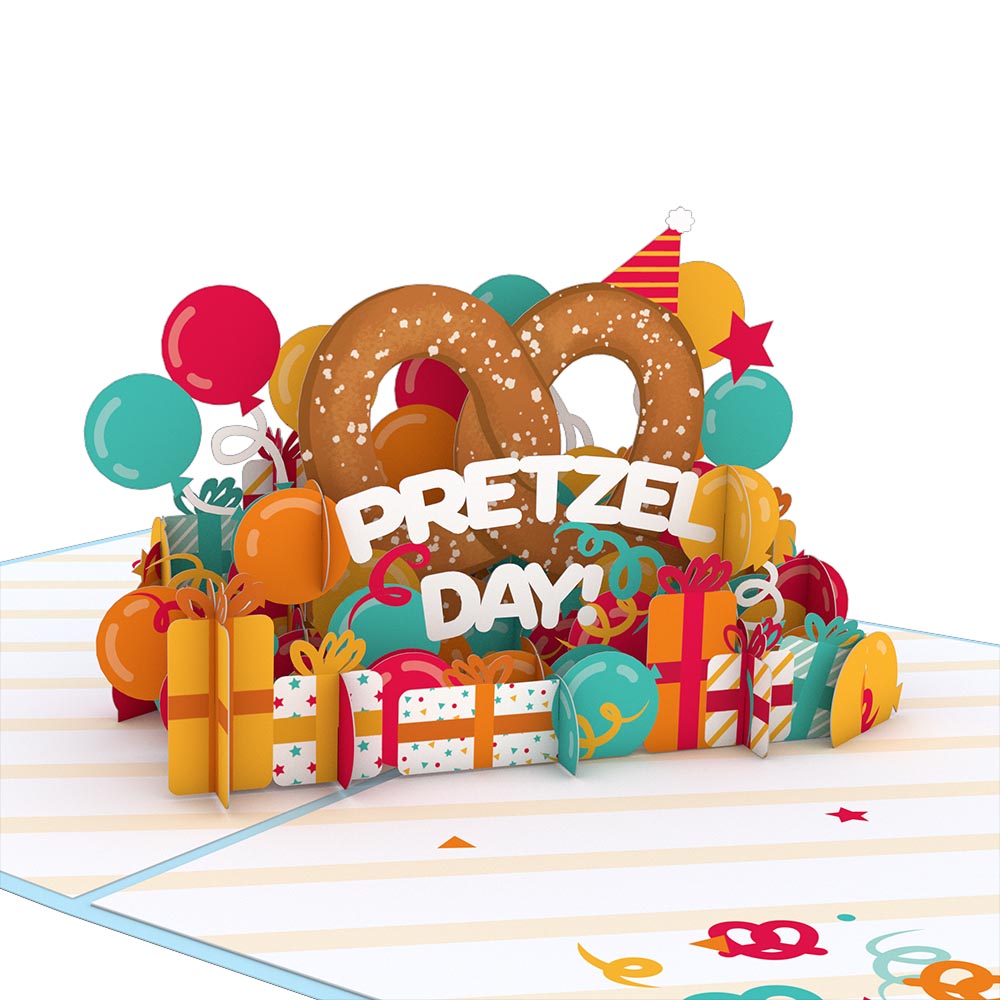 The Office Pretzel Day Birthday Pop-Up Card、mySite、solidvoid